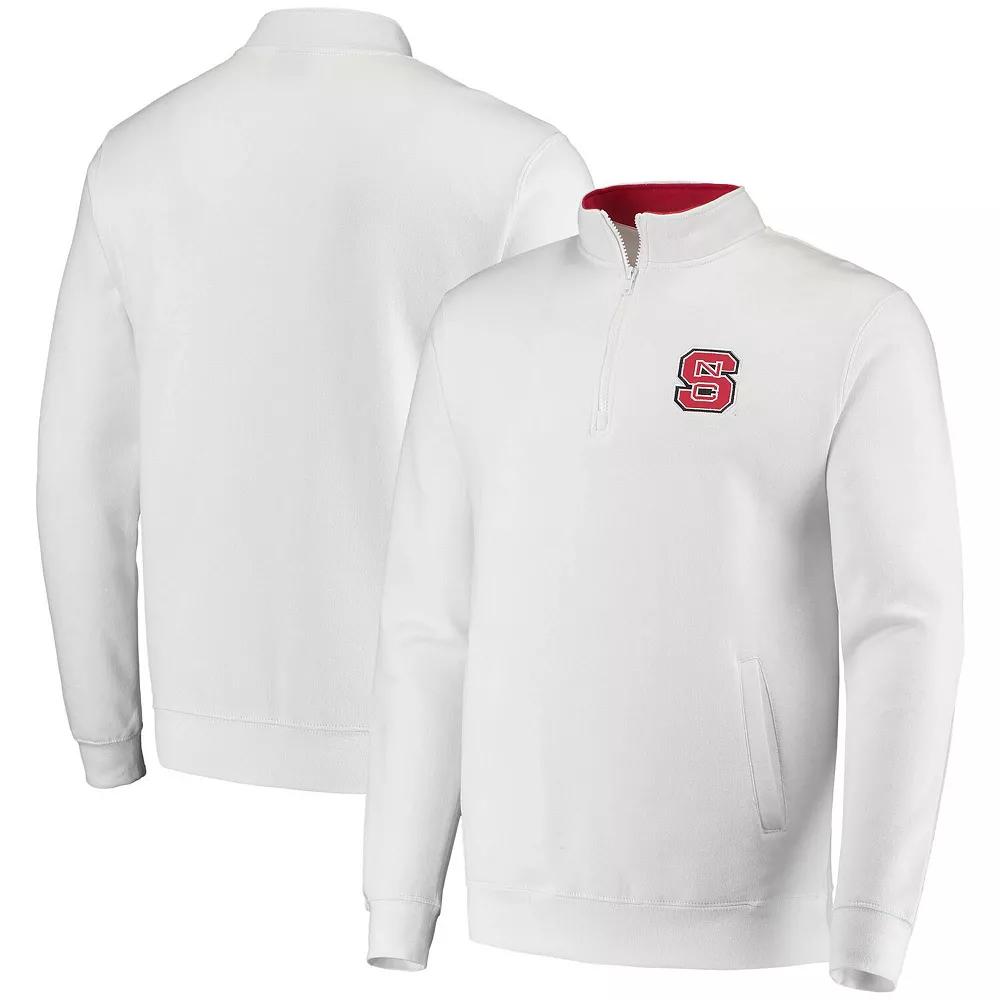 Men's Colosseum White NC State Wolfpack Tortugas Logo Quarter-Zip Jacket, Size: Small, Nst White Product Image