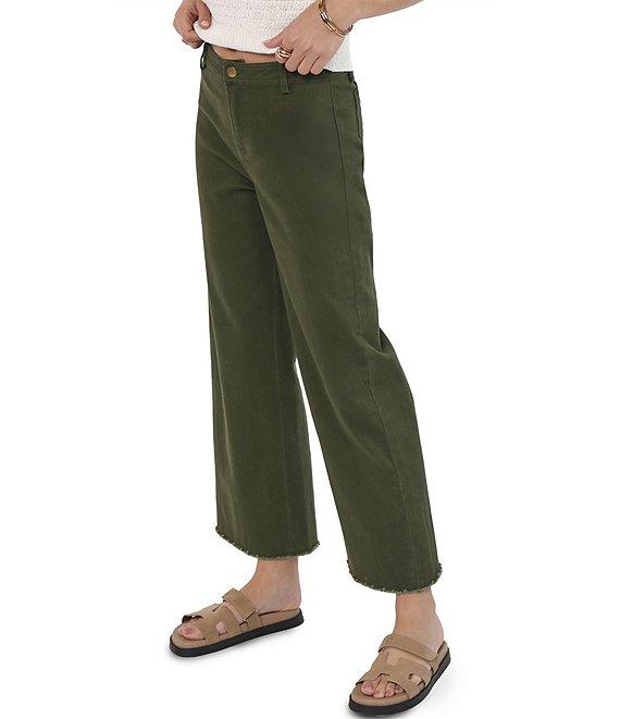Sadie & Sage Flat Front Wide Leg Denim Pants Product Image