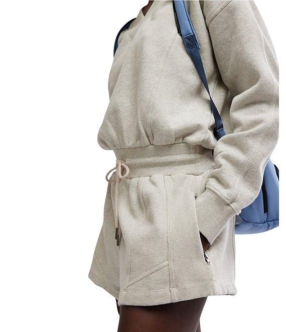 FP Movement Intercept V-Neckline Long Sleeve Drawstring Waist Romper Product Image