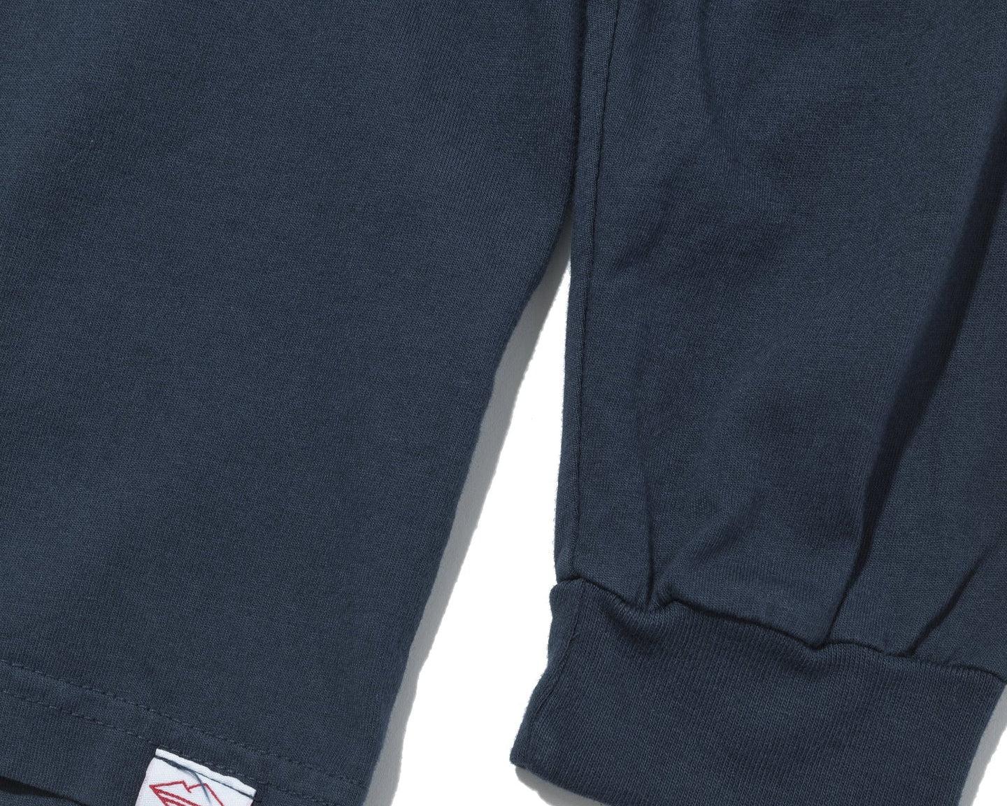 Team L/S Pocket Tee / White x Red Product Image