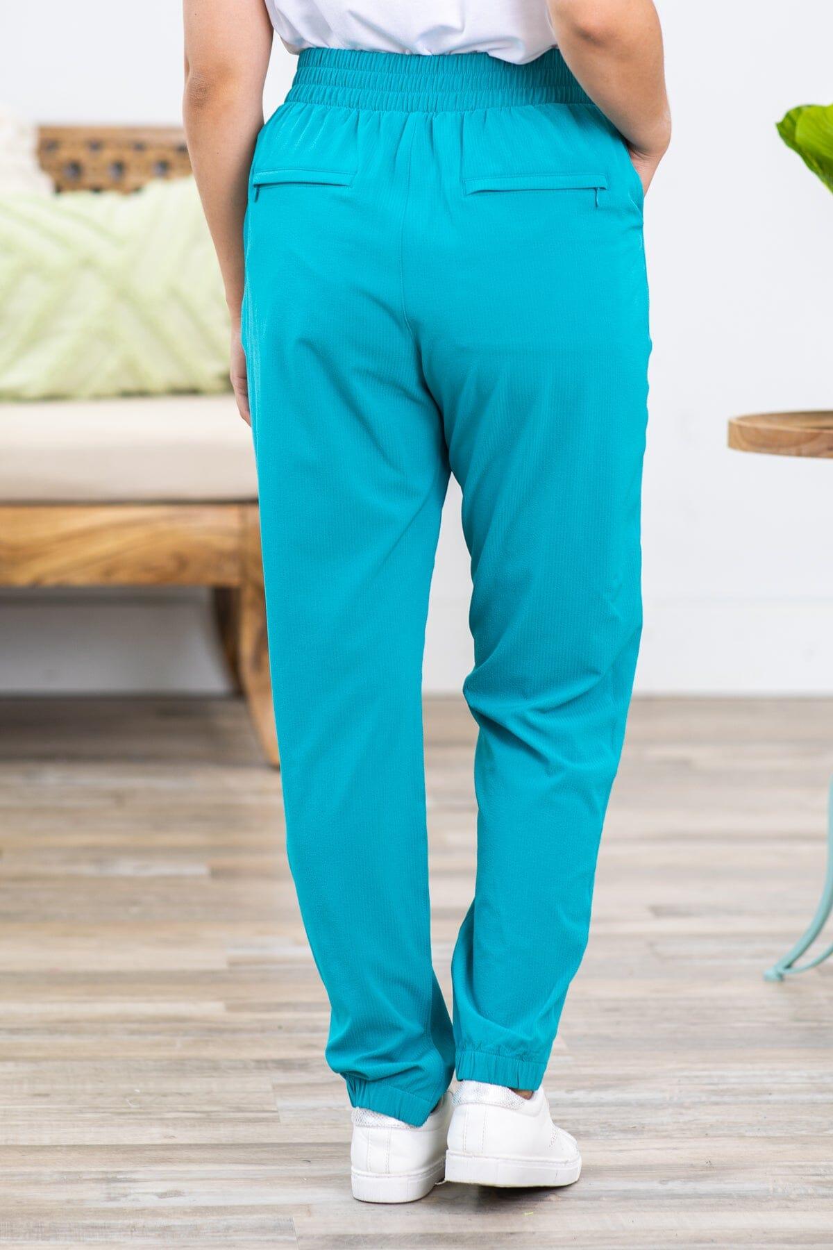 Turquoise Straight Leg Active Joggers Product Image