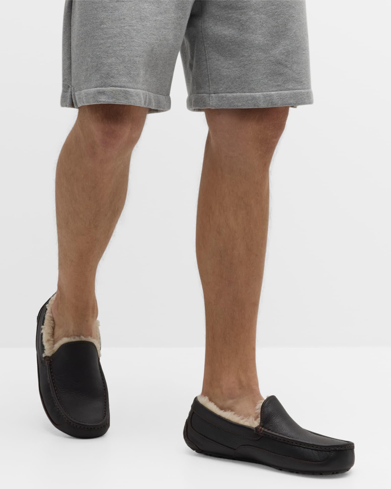 Men's Ascot Leather Slippers Product Image