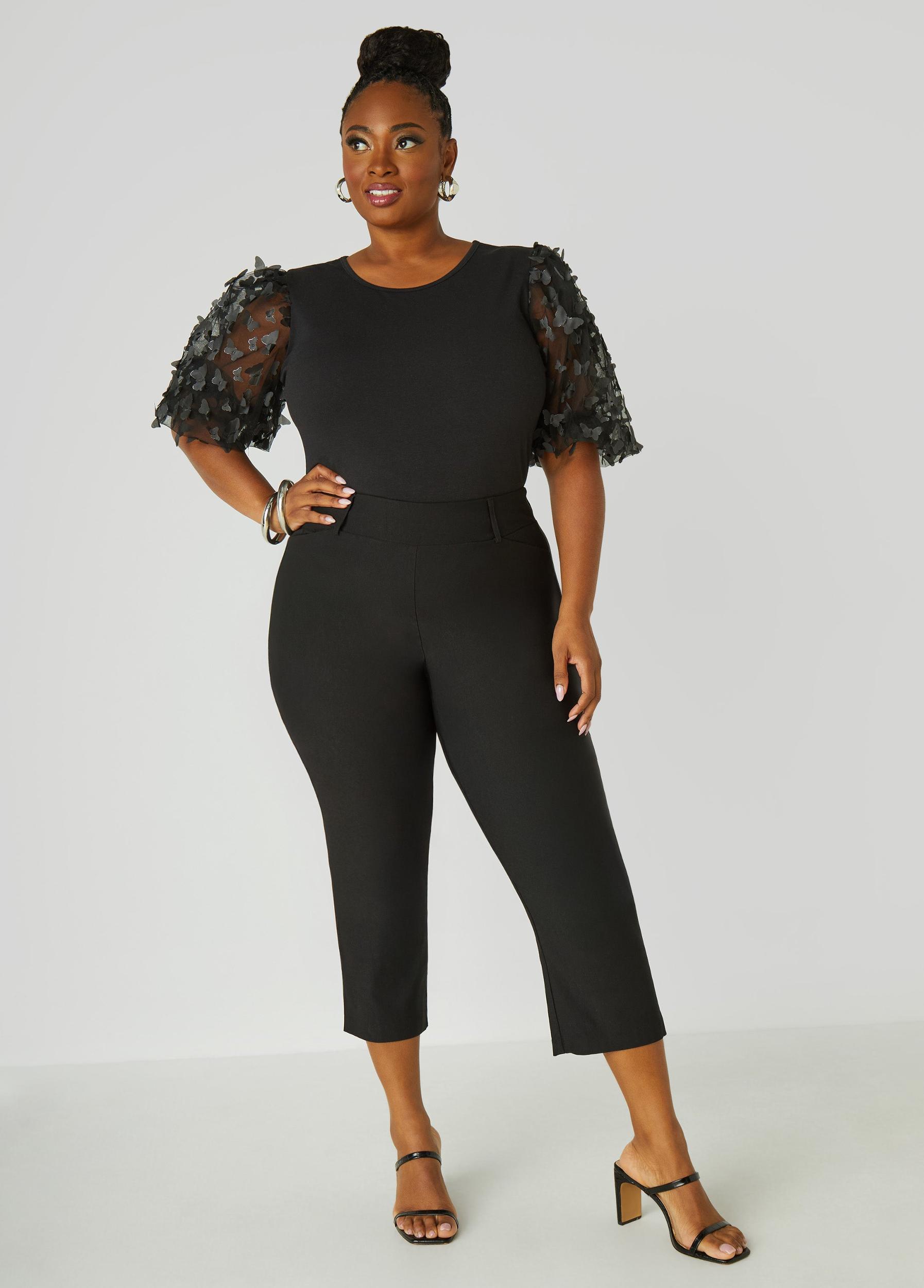 Mesh Paneled Butterfly Tee Product Image