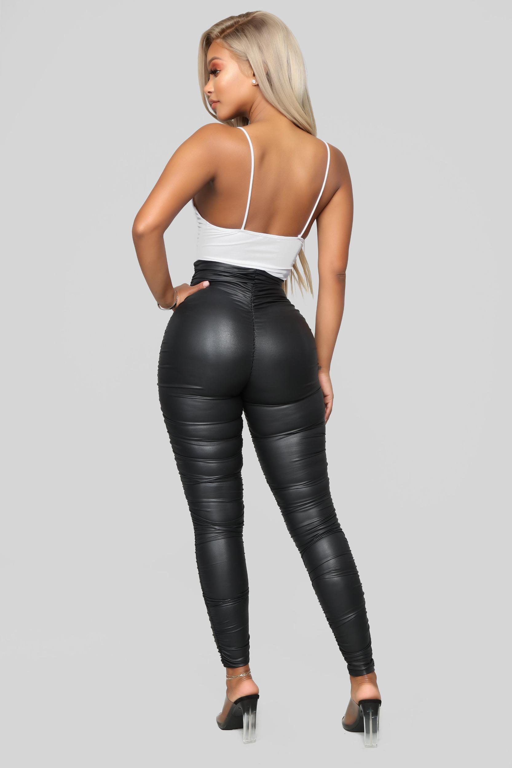 Ride Or Die Chick Ruched Leggings - Black Product Image
