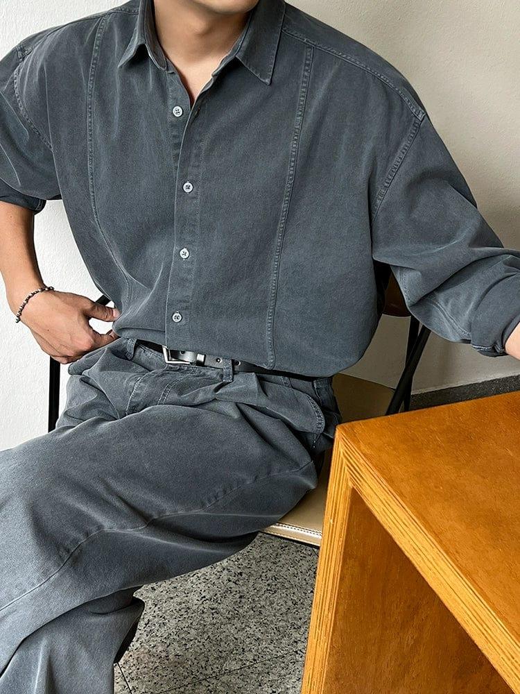 RT No. 11270 RECONSTRUCTED COLLAR BUTTON-UP SHIRT Product Image