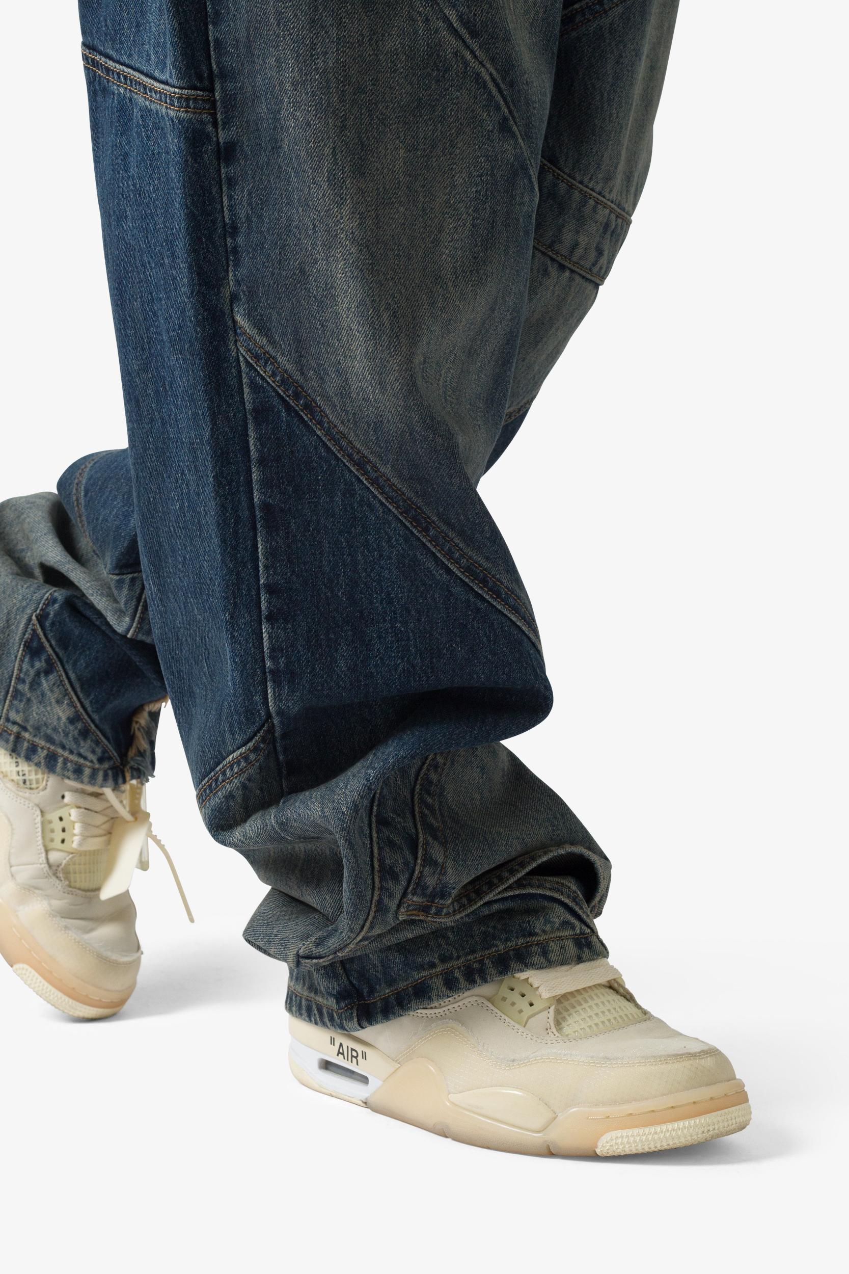 Ultra Baggy Upcycled Denim - Blue Product Image