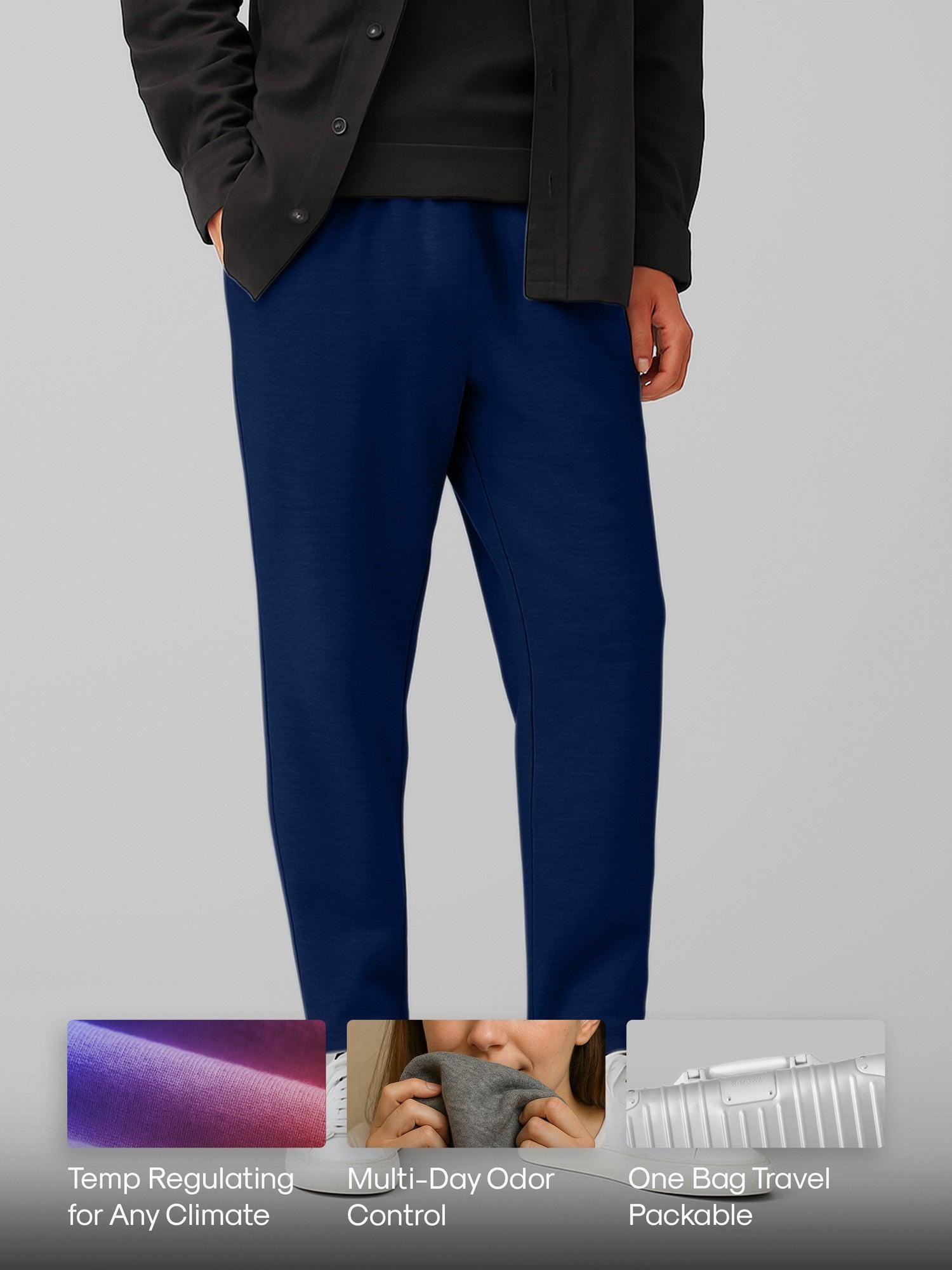 Men's Travel Merino Pant - Cobalt Product Image