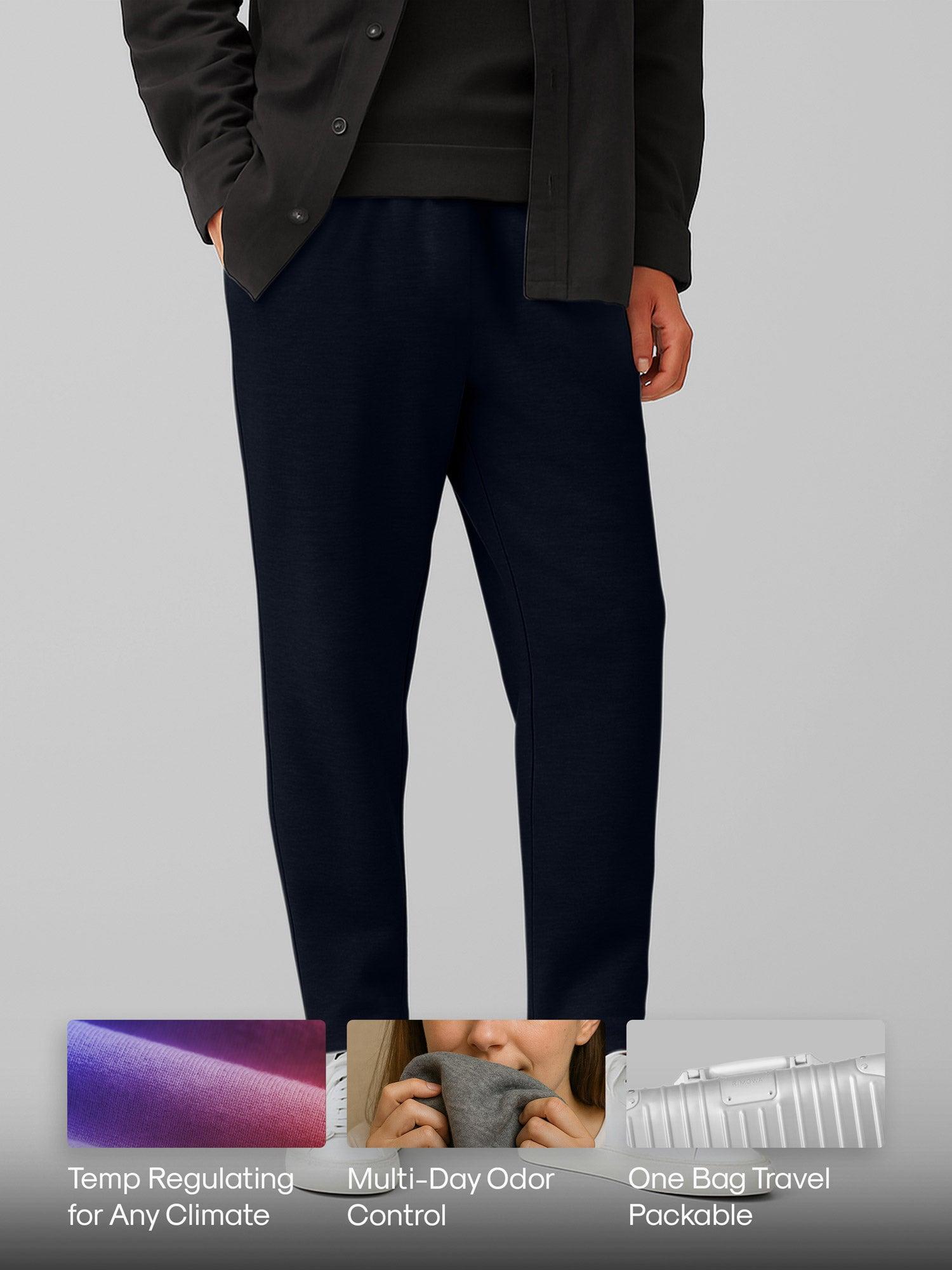 Men's Travel Merino Pant - Cobalt Product Image