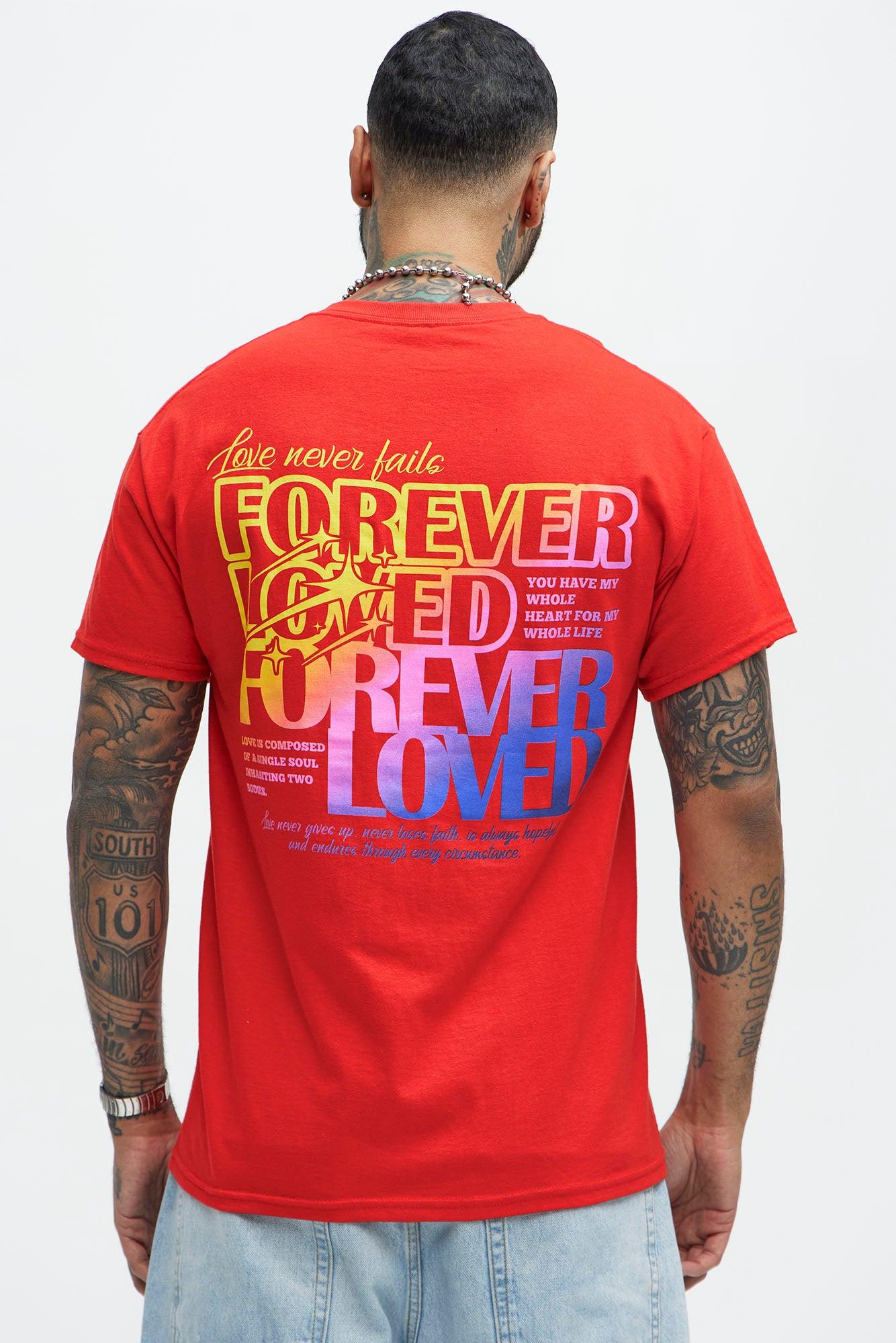 Forever Loved Short Sleeve Tee - Red Product Image