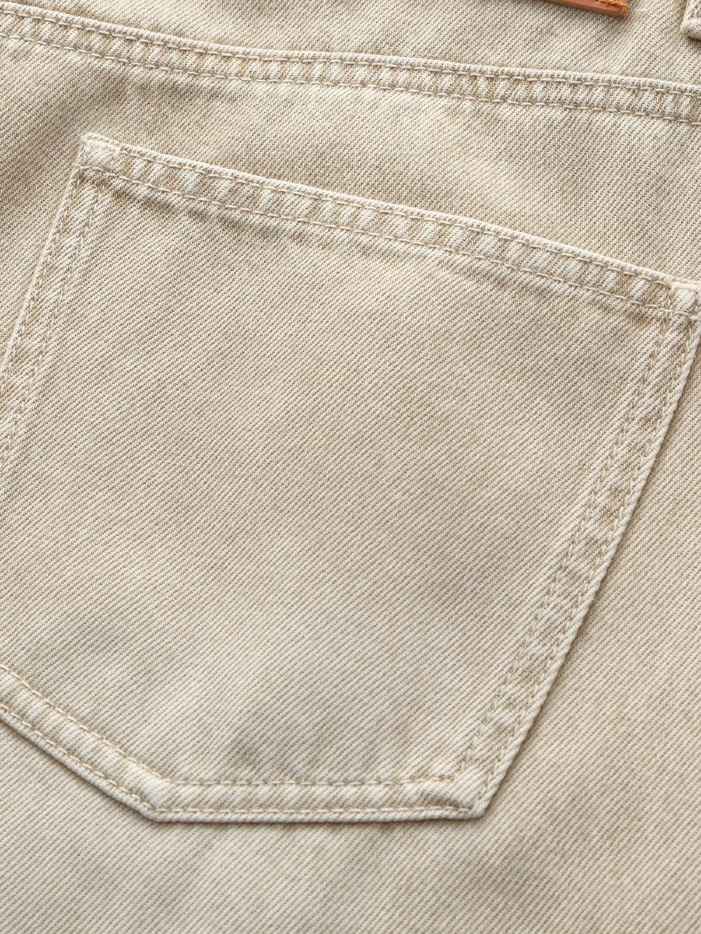 100% Cotton Denim Women Adjustable Waist Jeans Product Image