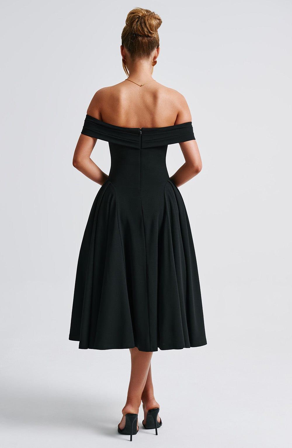 Miranda Midi Dress - Black Product Image