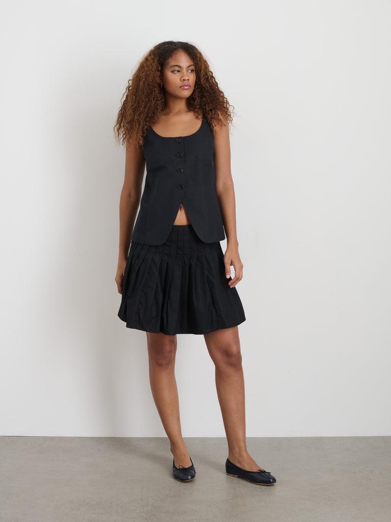 Soho Scoop Vest In Linen Cotton Product Image