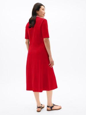Zip Polo Midi Dress Product Image