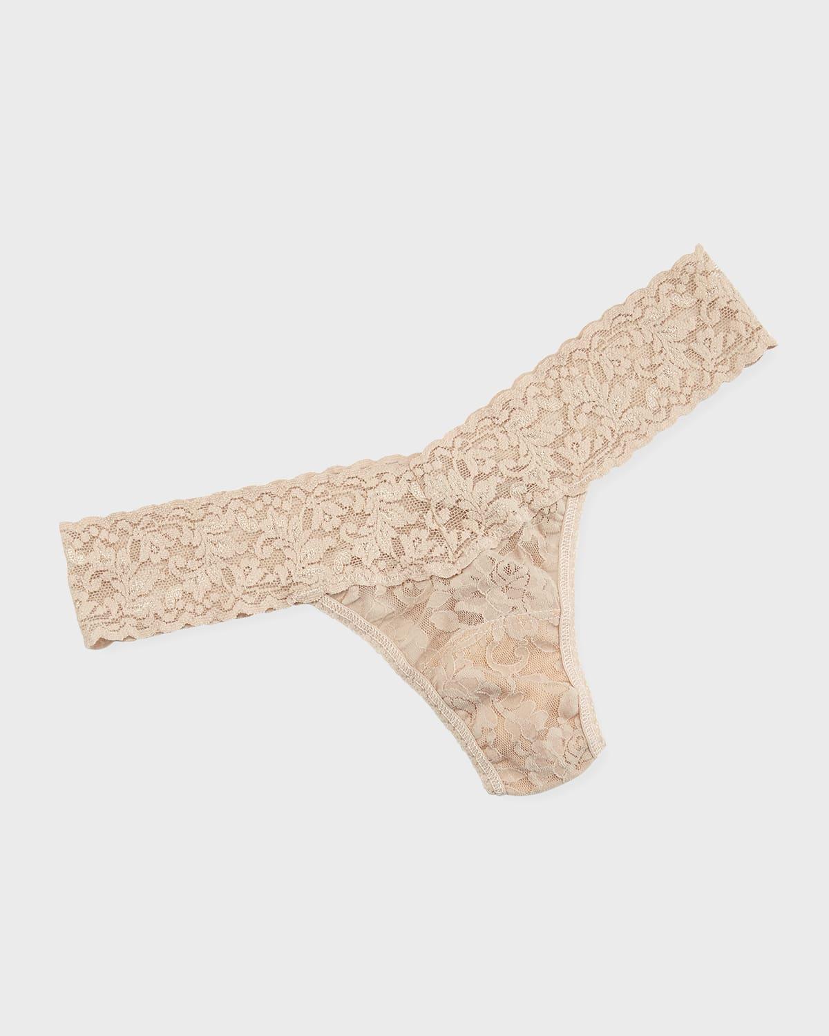 Signature Lace Low Rise Thong Product Image