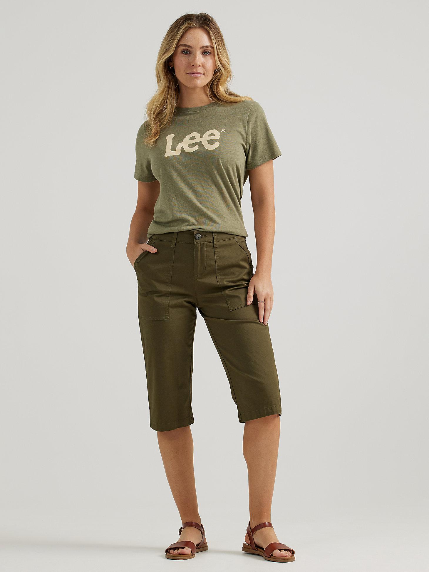 Women's Ultra Lux Comfort with Flex-to-Go Relaxed Fit Utility Skimmer | Women's Capris & Crops | Lee® Product Image