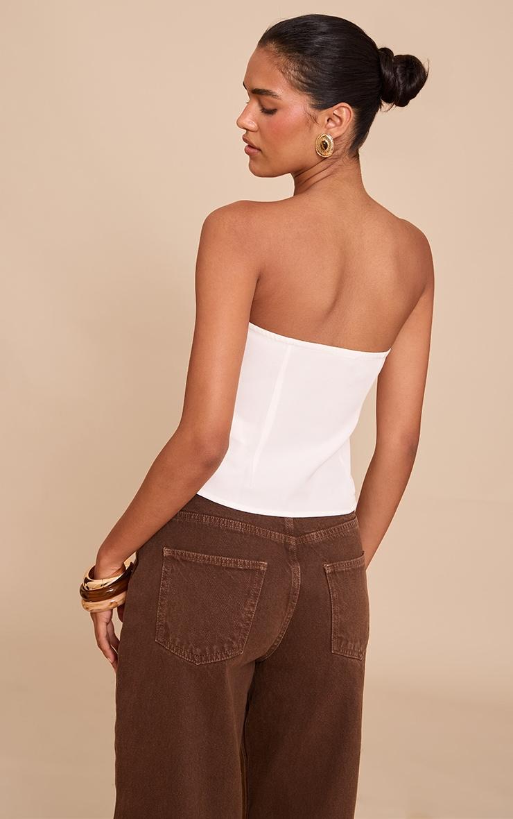 White Beaded Bandeau Product Image