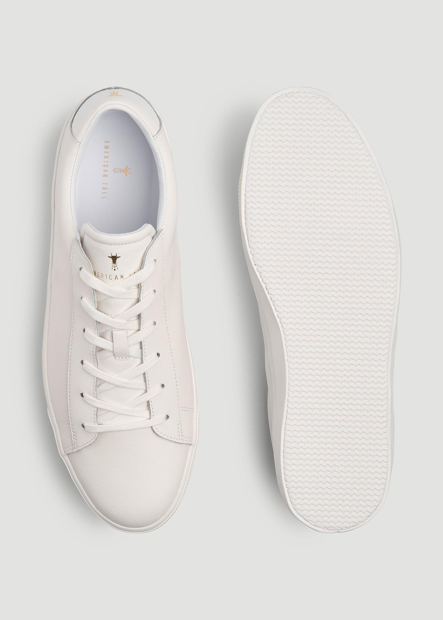 Tennis Sneaker for Tall Men in White Male Product Image