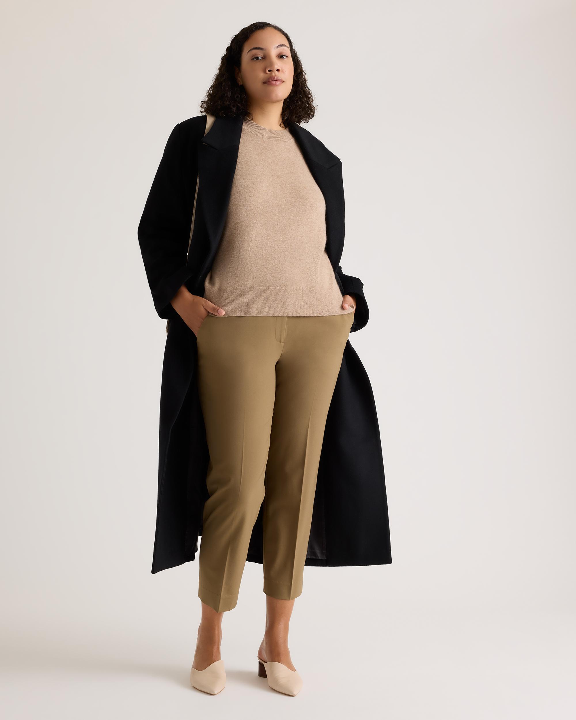 Quince | Women's Italian Wool Slim Leg Ankle Pants Product Image