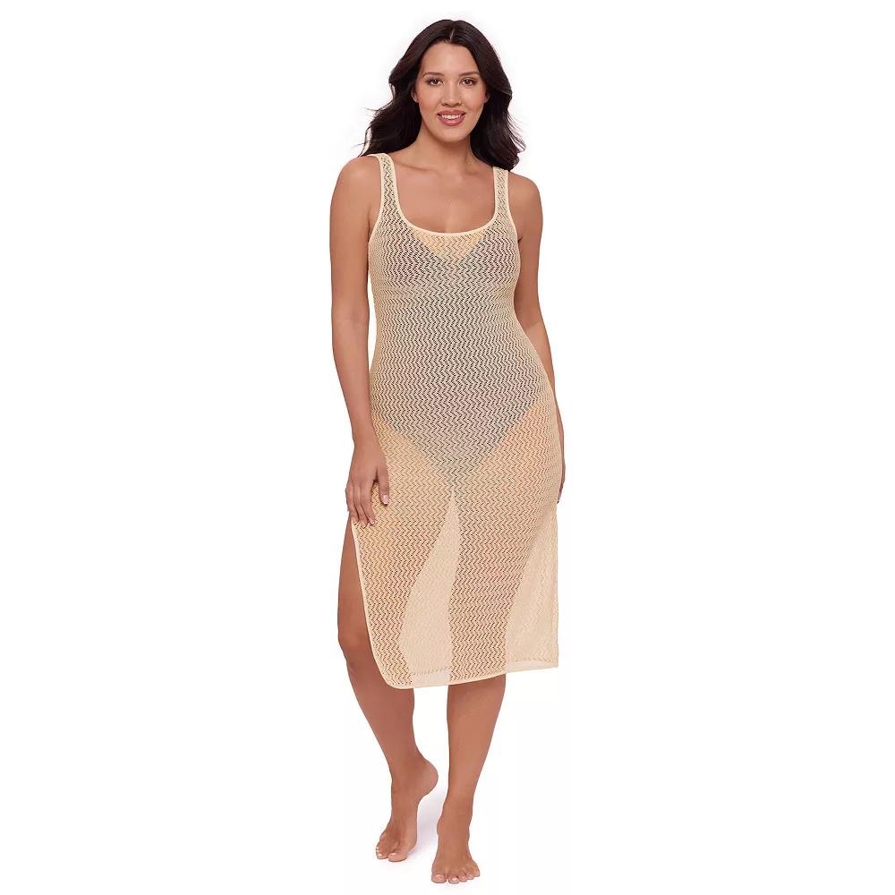 Women's S3 Swim Crochet Maxi Dress with Side Slit,  Product Image