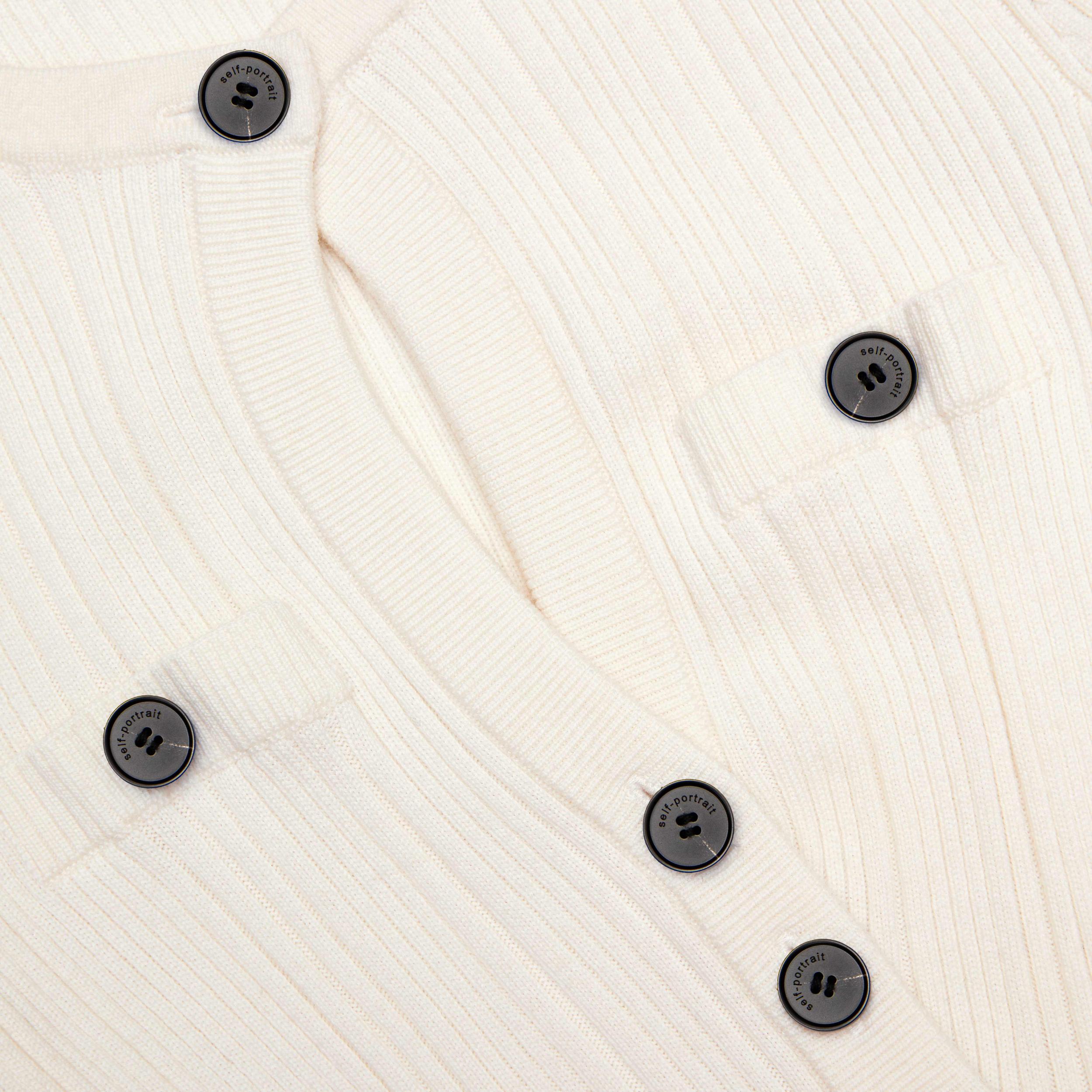 Cream Asymmetric Knit Midi Dress Product Image