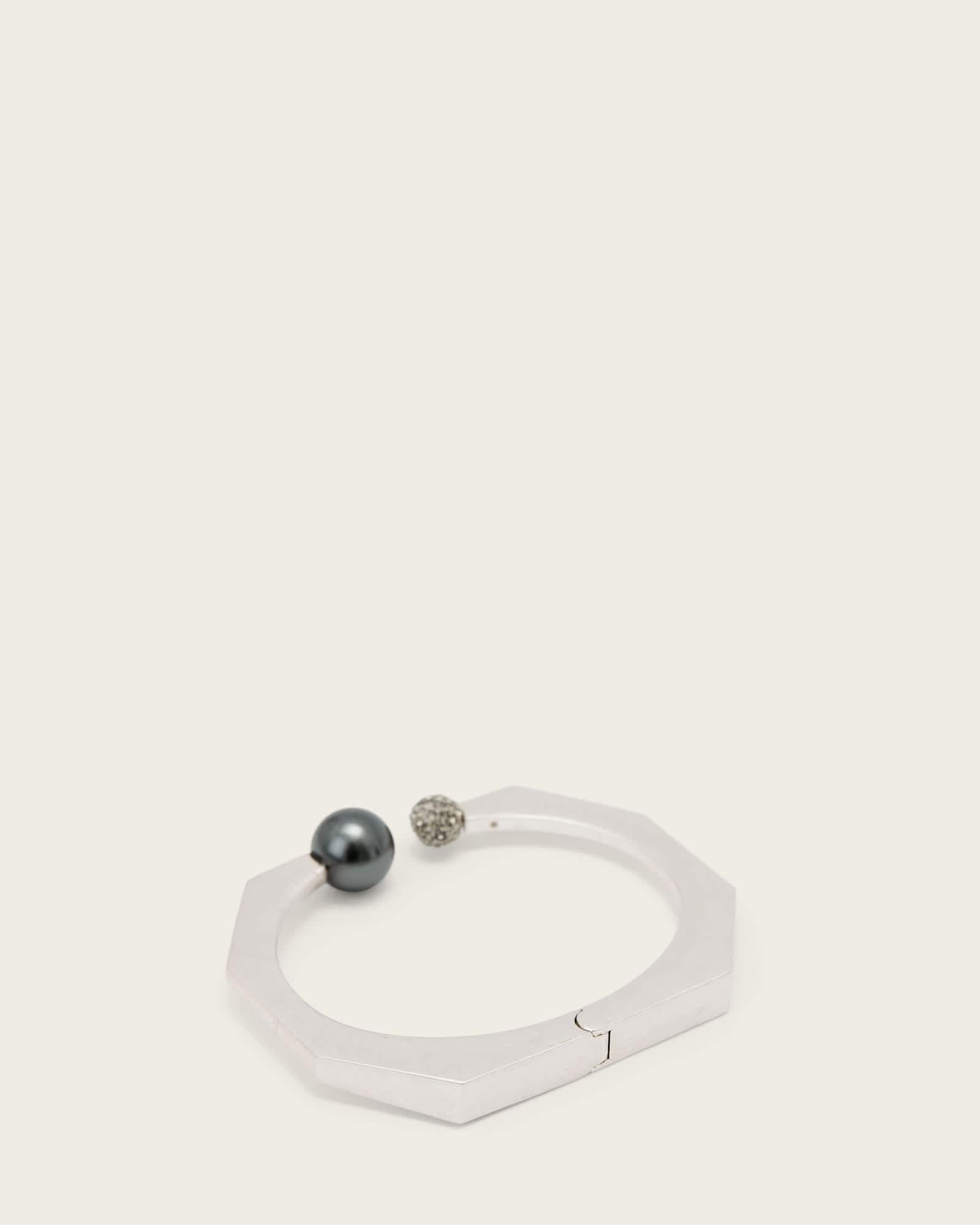 Leor Slim Chain Bracelet WARM SILVER | ALLSAINTS US Product Image