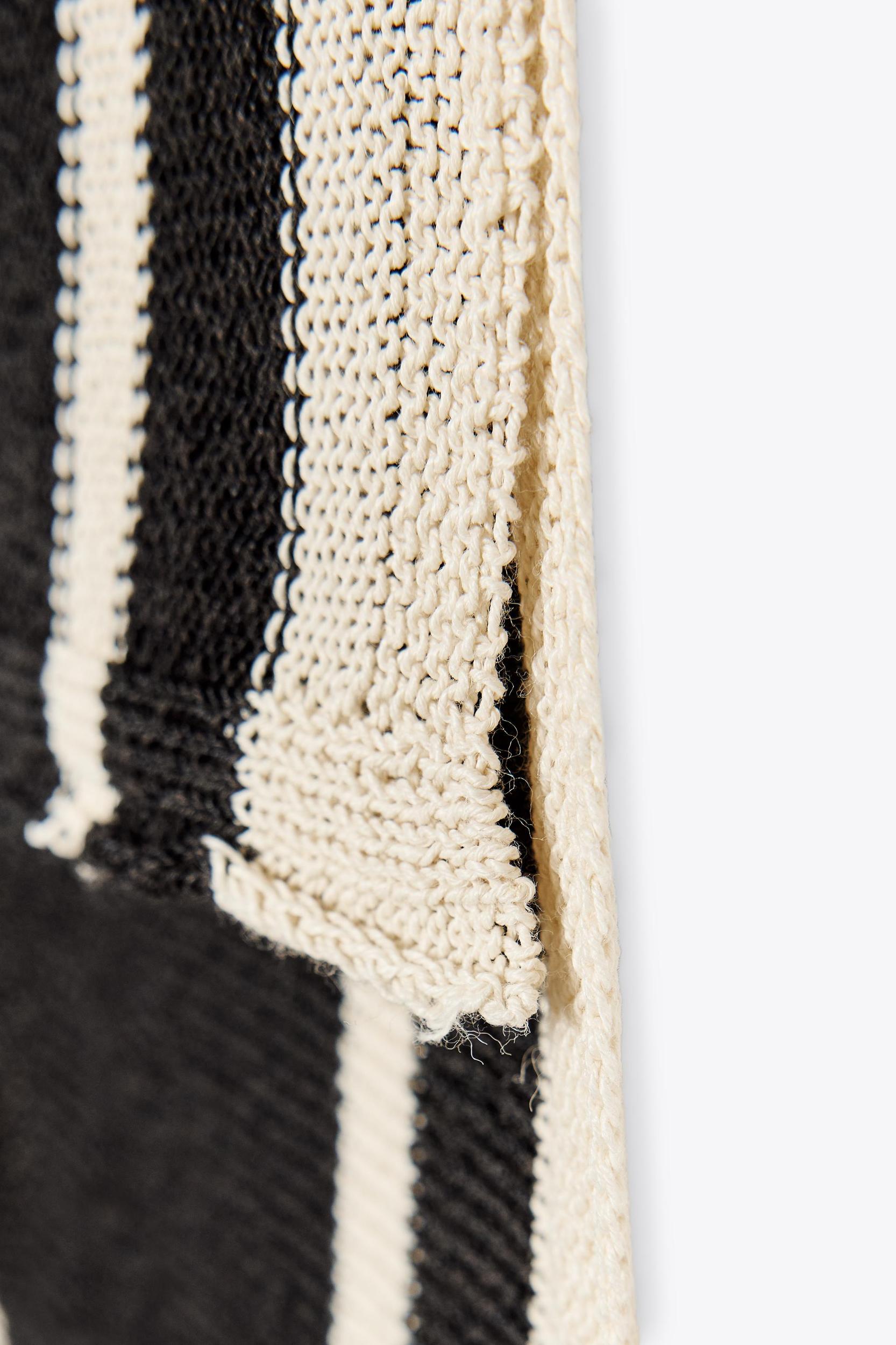 STRIPED KNIT TUNIC WITH LINEN Product Image