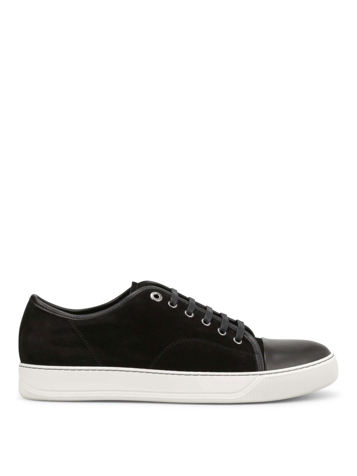 Black DBB1 Suede & Patent Leather Sneakers Product Image