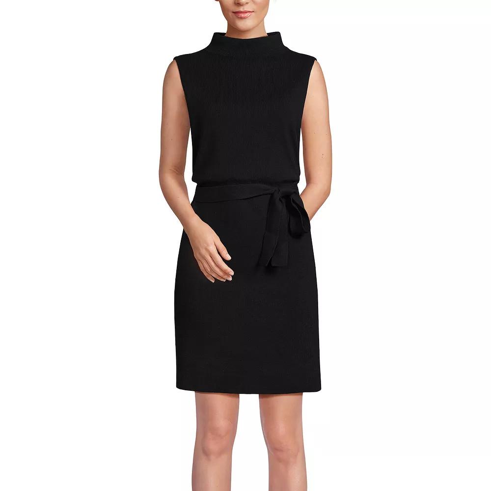 Women's Lands’ End Sleeveless Mock Neck Knit Dress,  Product Image