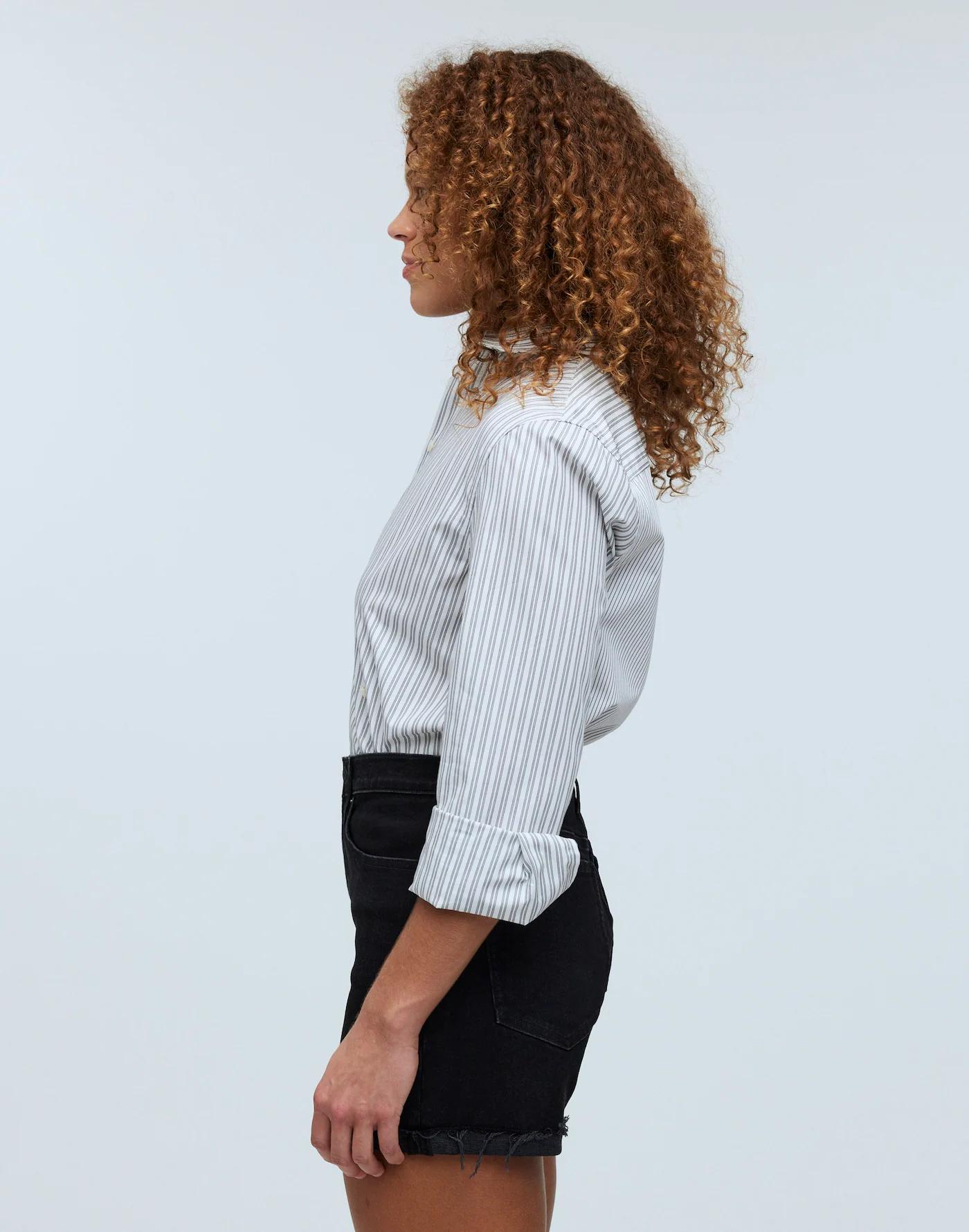 High-Rise Denim Shorts in Halwood Wash Product Image