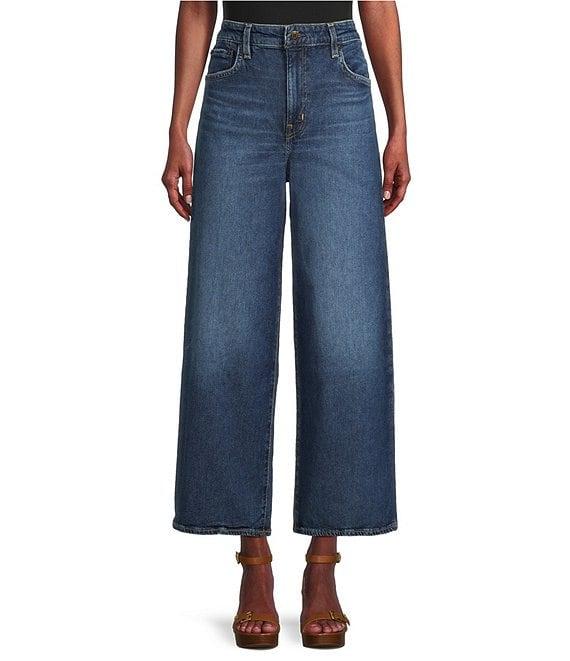 Lauren Ralph Lauren High-Rise Wide-Leg Cropped Jeans Product Image