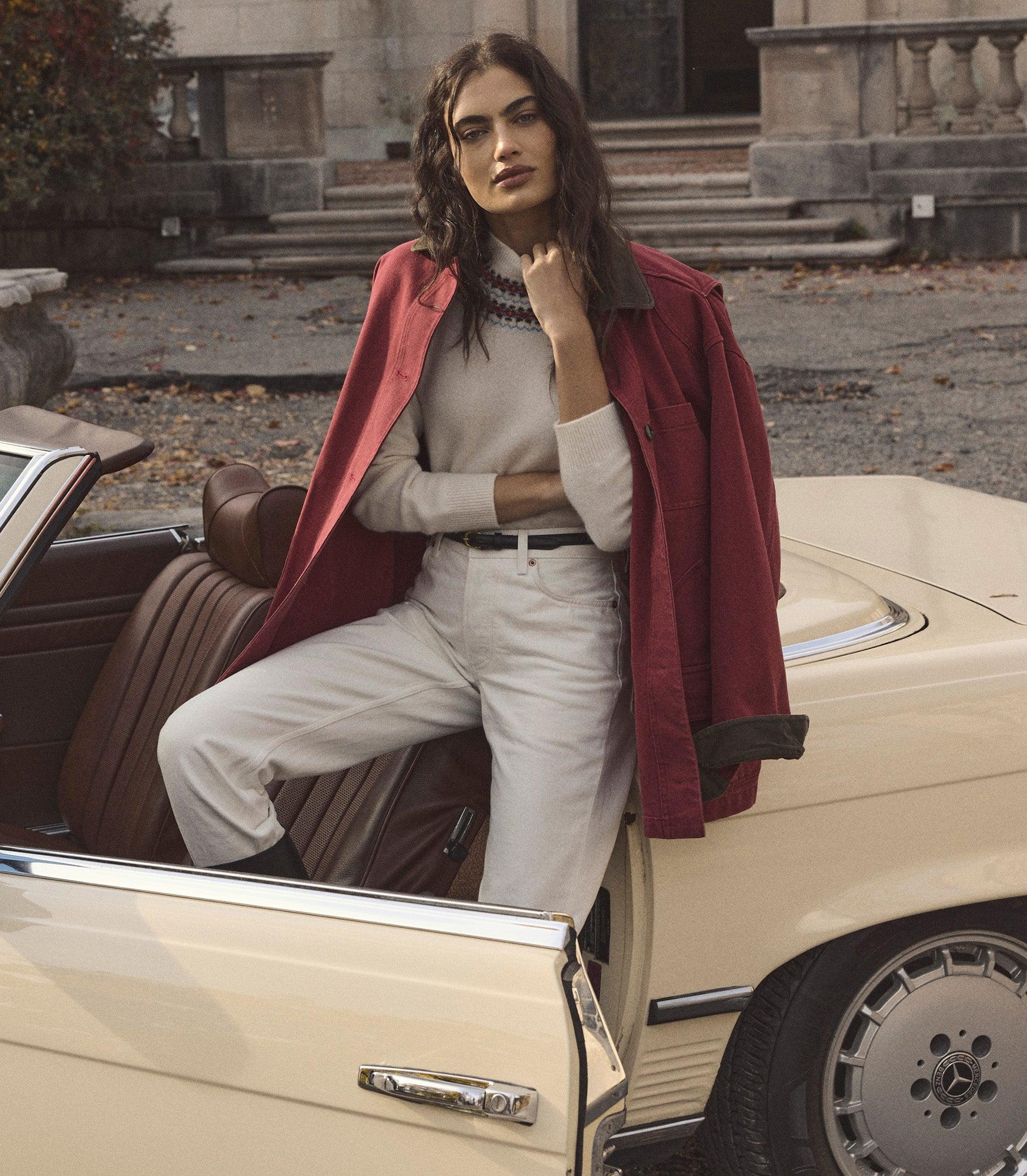 BONIFACE SWEATER -- IVORY ANNECY FAIR ISLE Product Image