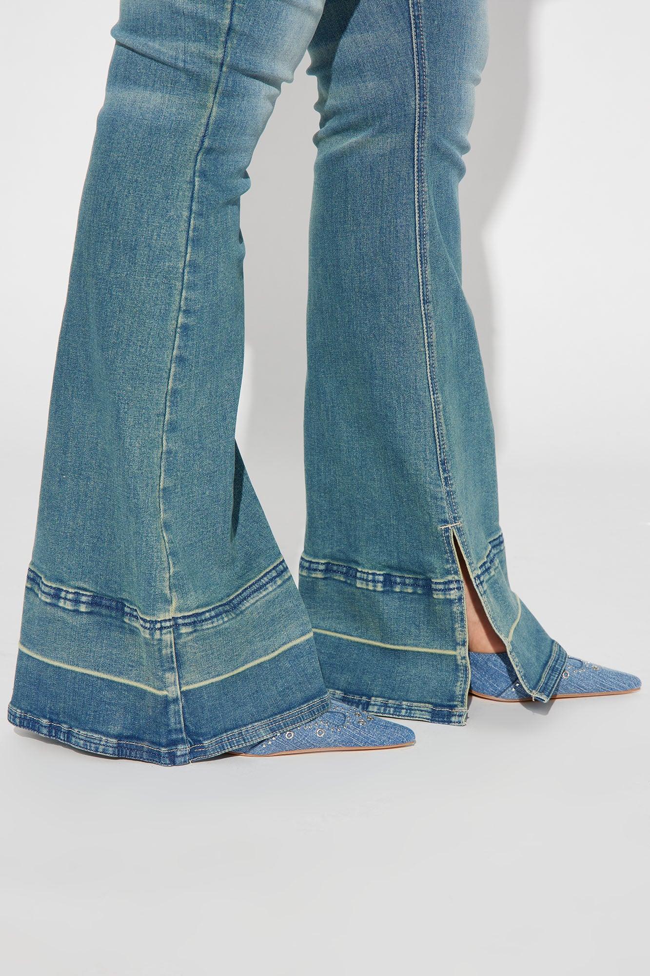 Playing Games Denim Jumpsuit - Denim Product Image