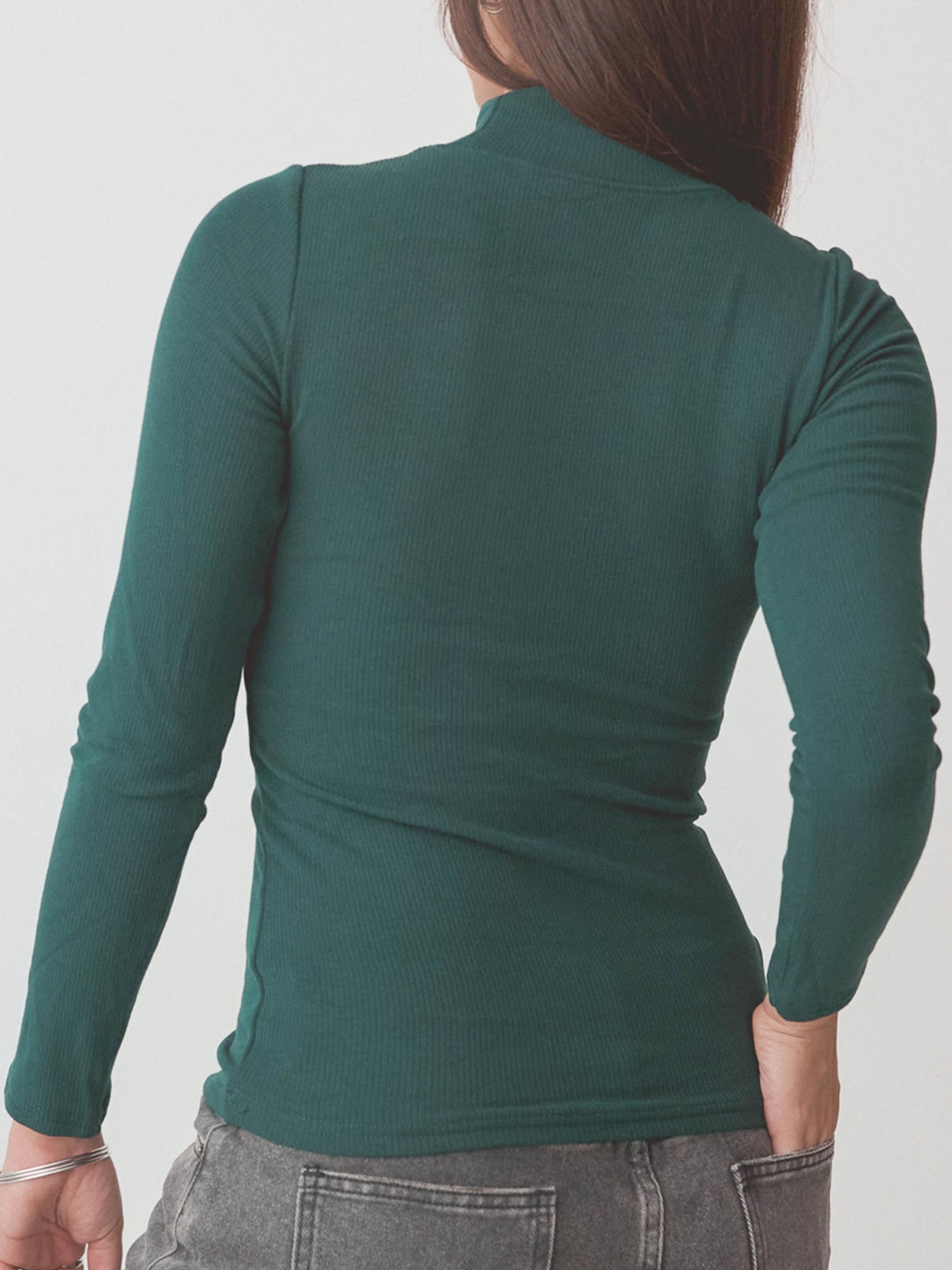 Ribbed Turtleneck Long Sleeve Product Image