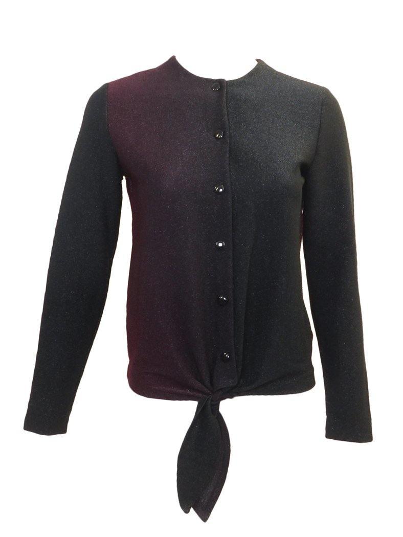 Sportchic Ombre Metallic Tie Front Top Product Image