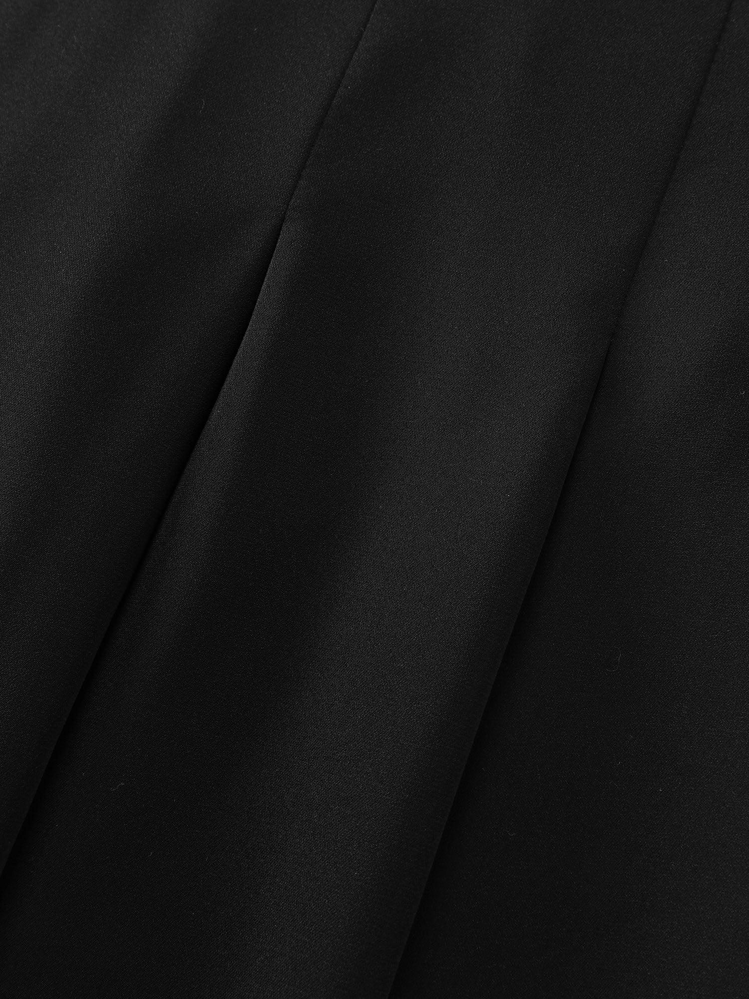 Stretchy Waist Wide-Leg Pants Female Product Image