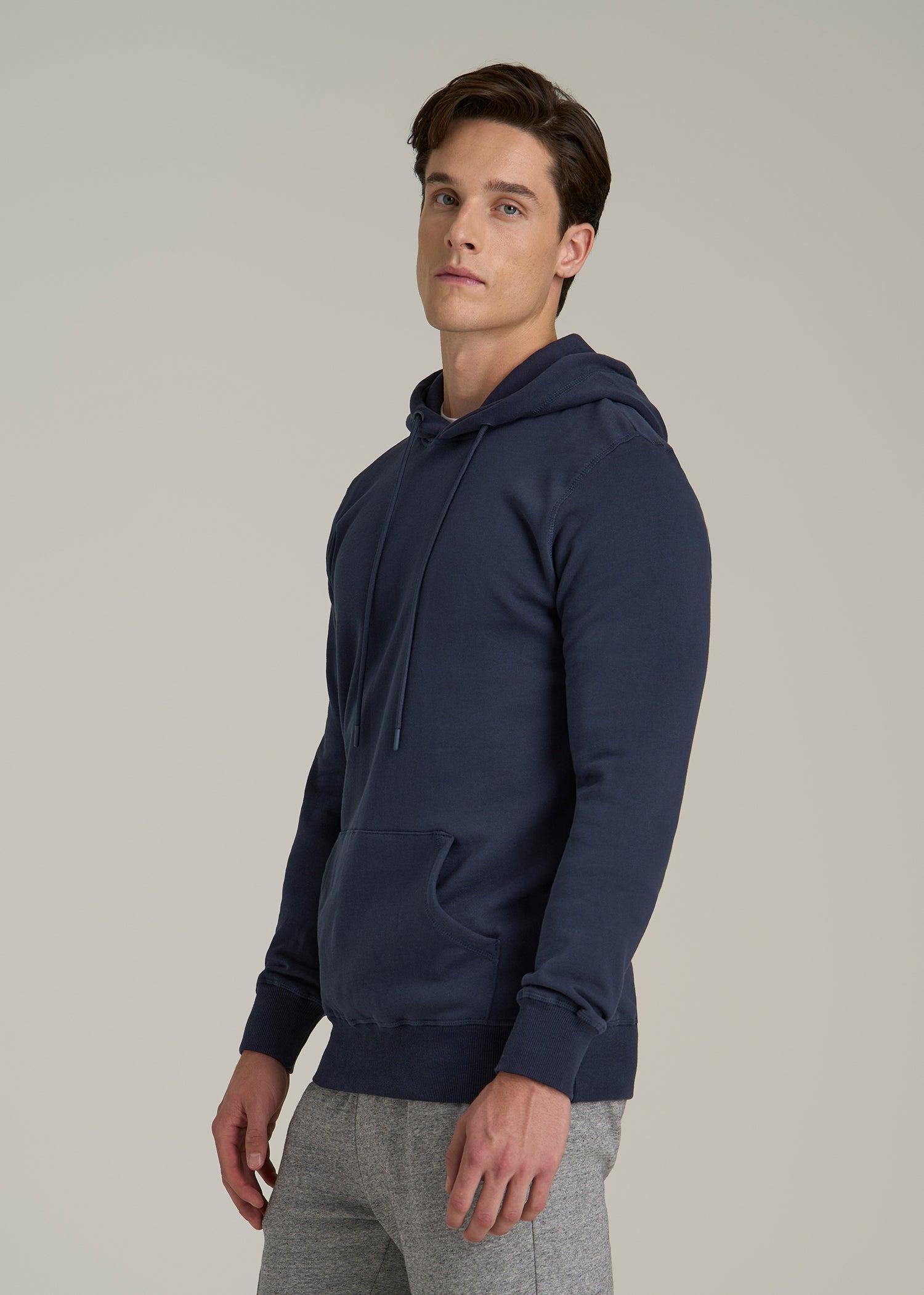 Wearever Fleece Pullover Hoodie for Tall Men in Navy Male Product Image
