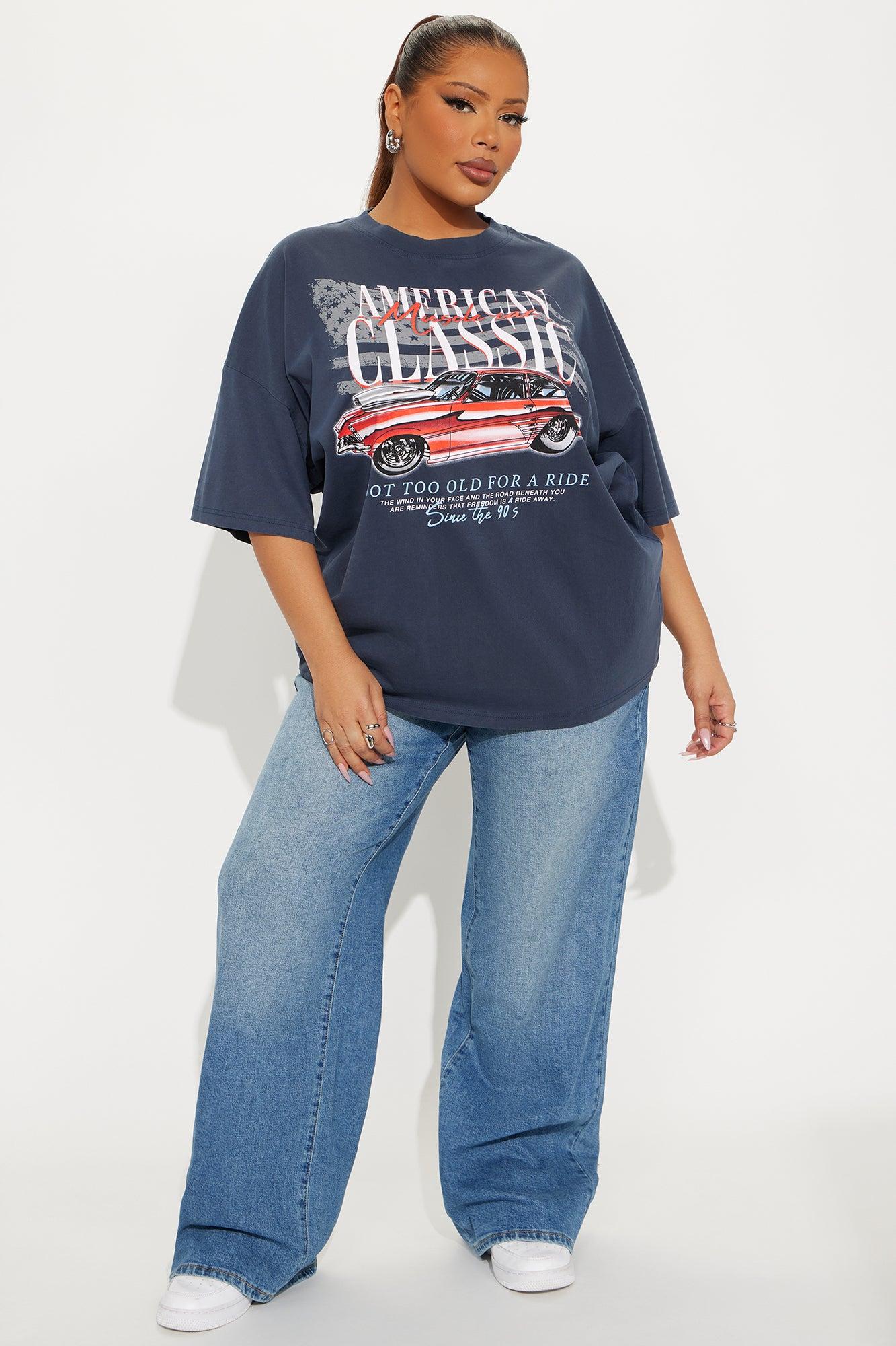 American Classic Ride Washed Tee - Navy Wash Product Image