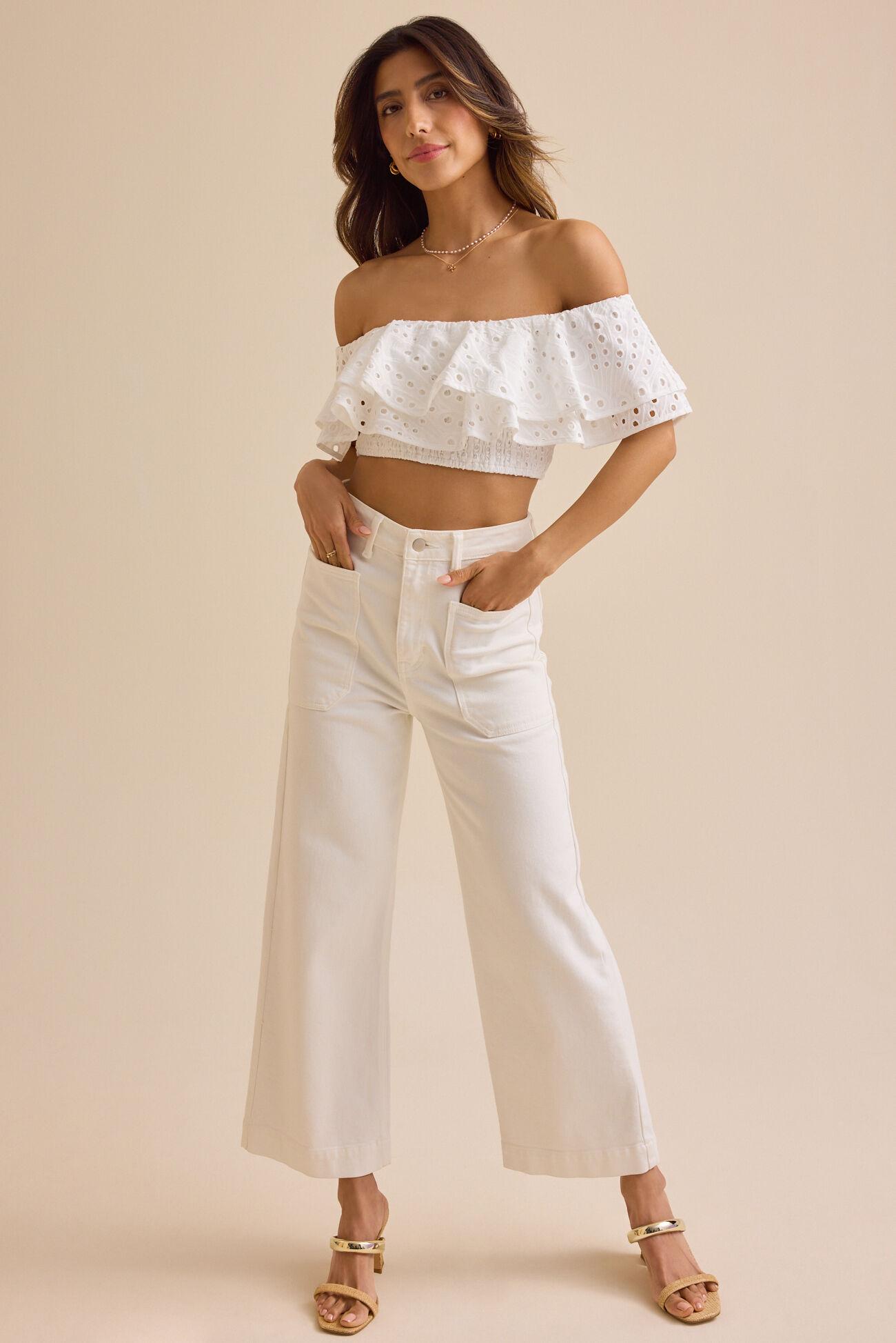 April Eyelet Top Product Image