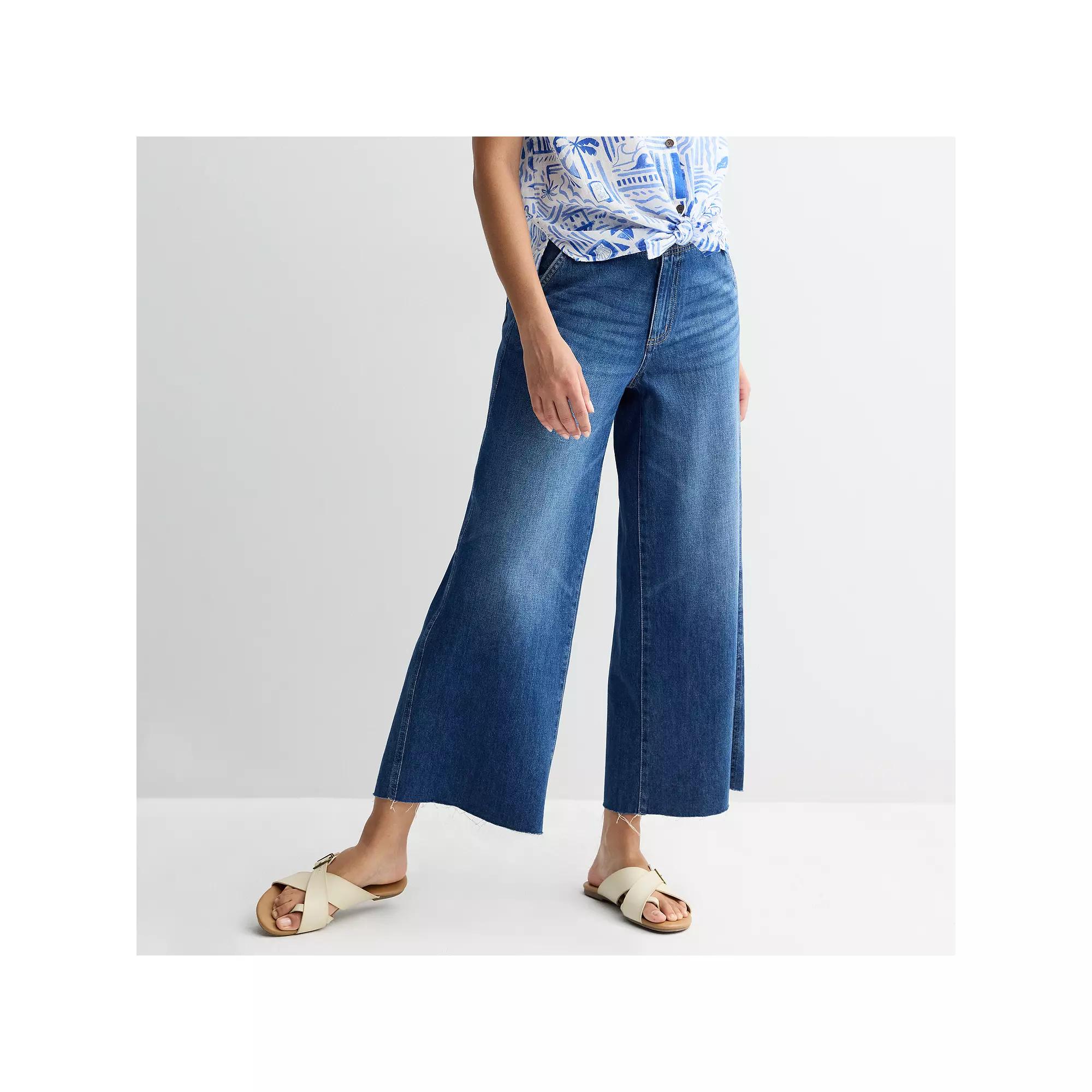 Women's Sonoma Goods For Life® Relaxed Fit Wide-Leg Ankle Jeans,  Product Image