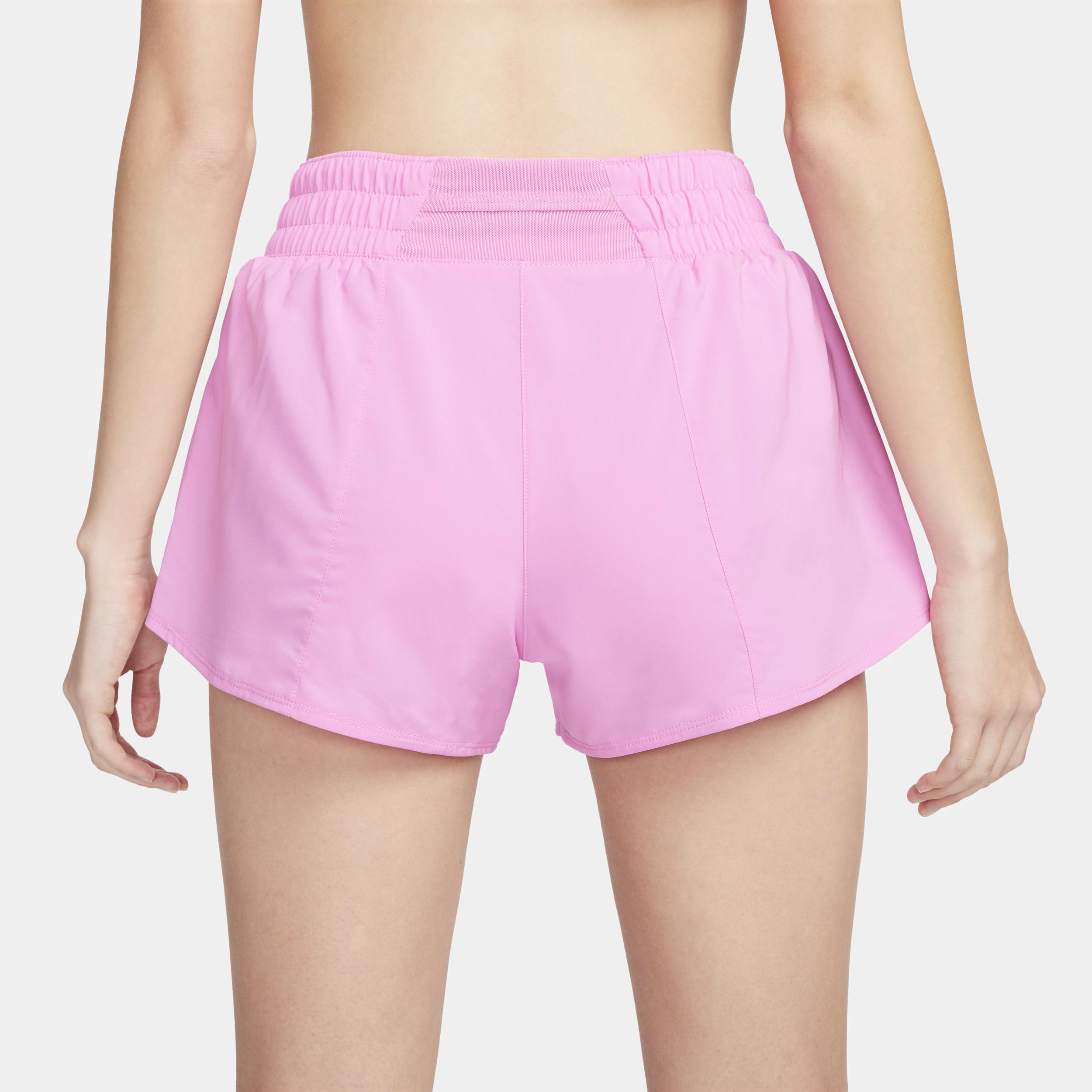 Nike Women's One Dri-FIT Mid-Rise 3" Brief-Lined Shorts Product Image