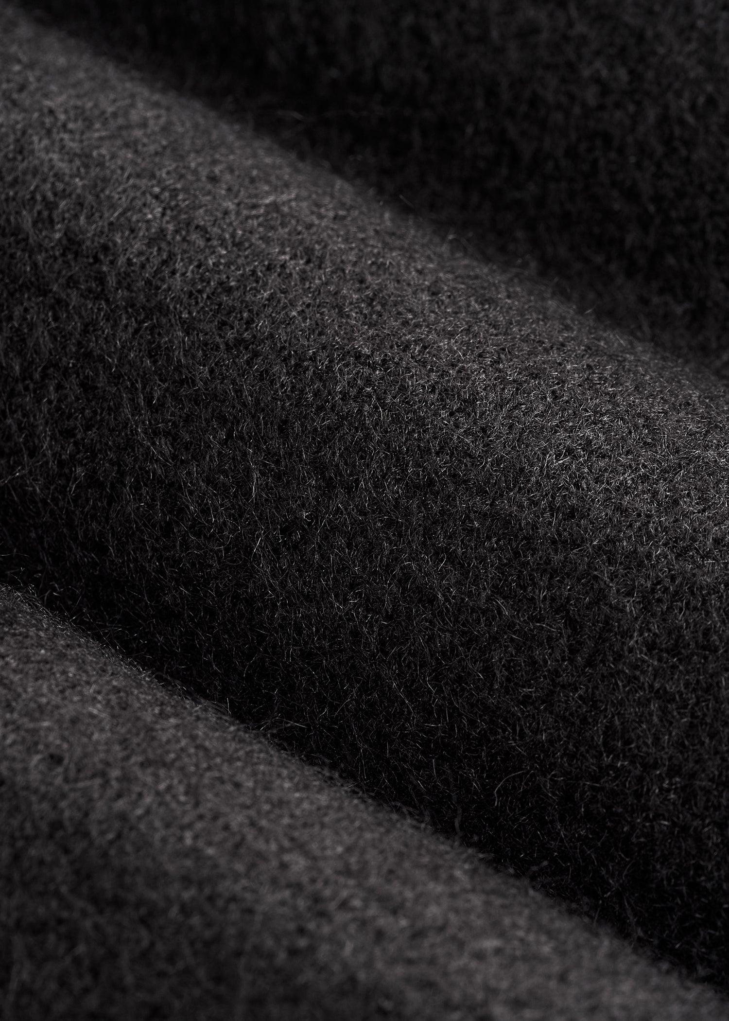 Relaxed Crewneck Wool Blend Sweater for Tall Women in Black Female Product Image