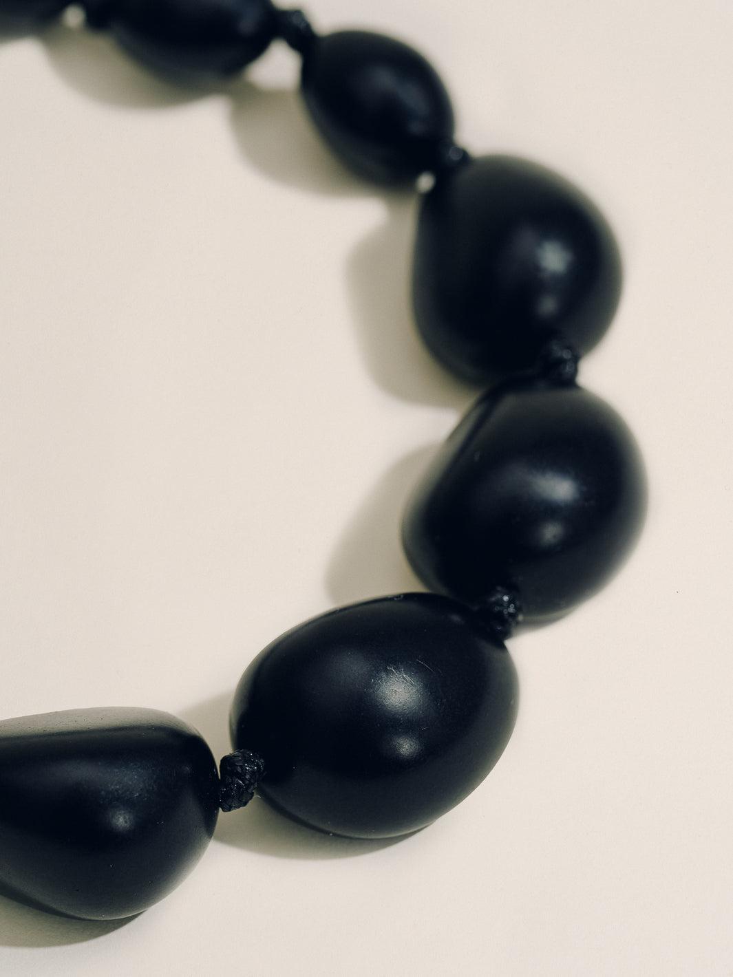 The Pendant Necklace in Black Product Image