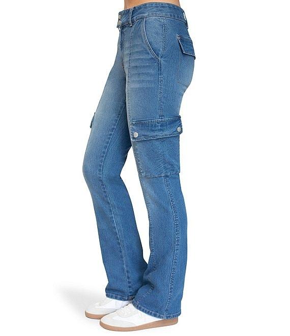 Stevie By Steve Madden Cargo Bootcut & Double Button Jeans Product Image
