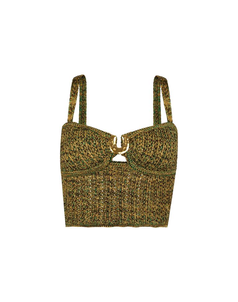 Knit Aria Top - Green Product Image