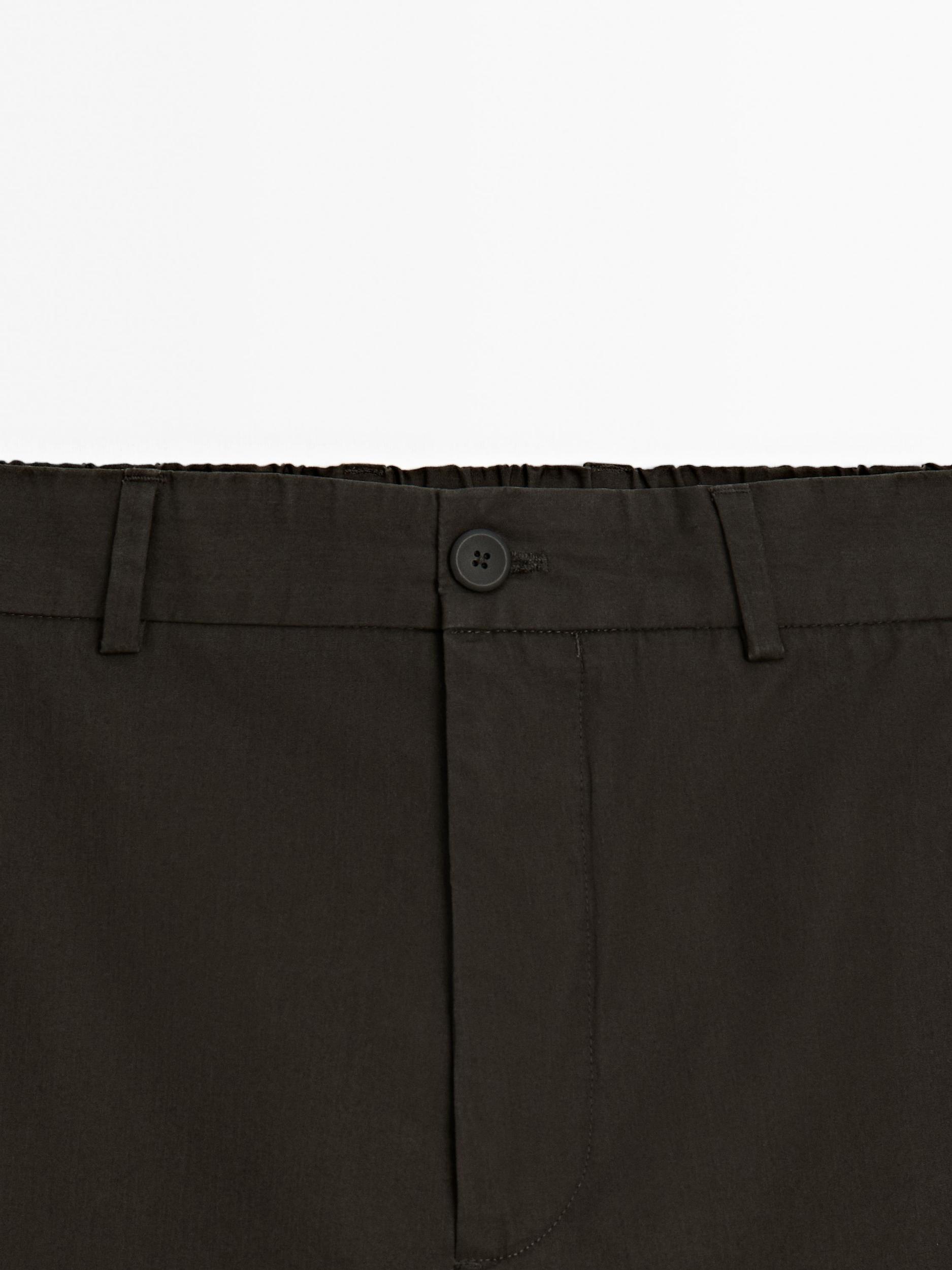 Semi-jogger fit trousers Product Image