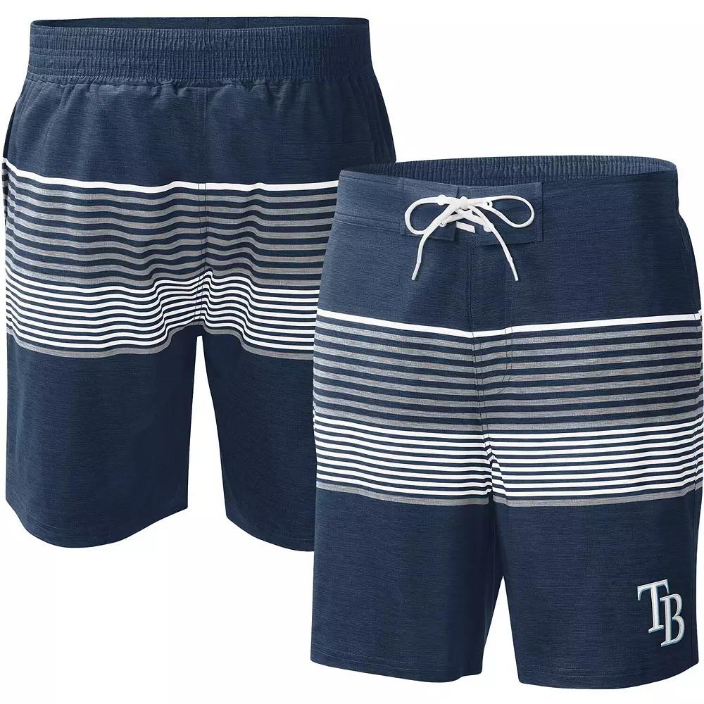 Men's G-III Sports by Carl Banks Navy Tampa Bay Rays Coastline Volley Swim Shorts,  Product Image
