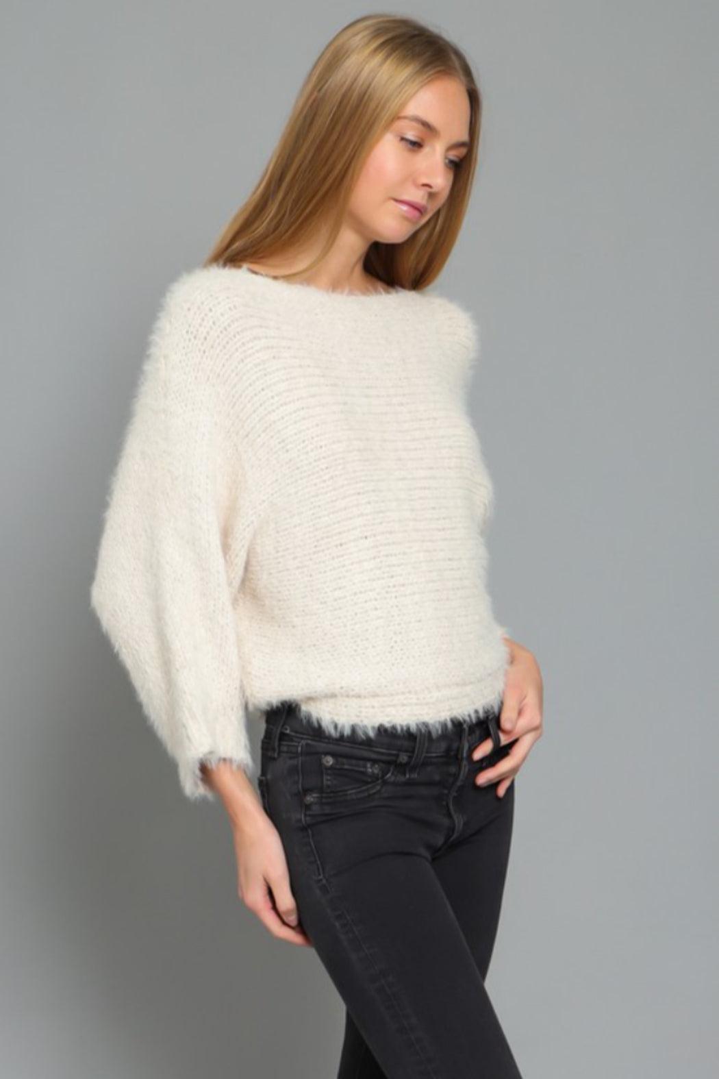 Fuzzy Knit Sweater Product Image