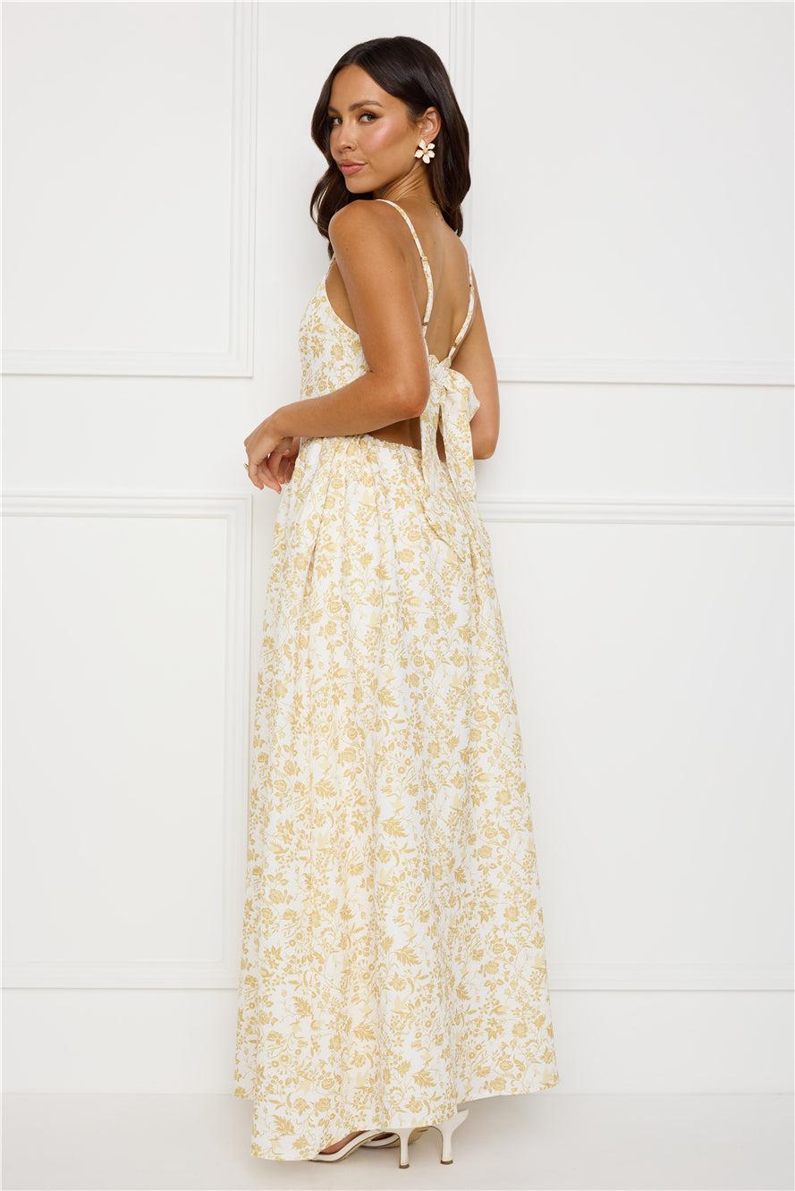 Waking Sun Maxi Dress Yellow Product Image