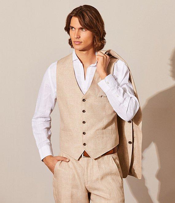 Murano Baird McNutt Suit Separate Linen Vest Product Image