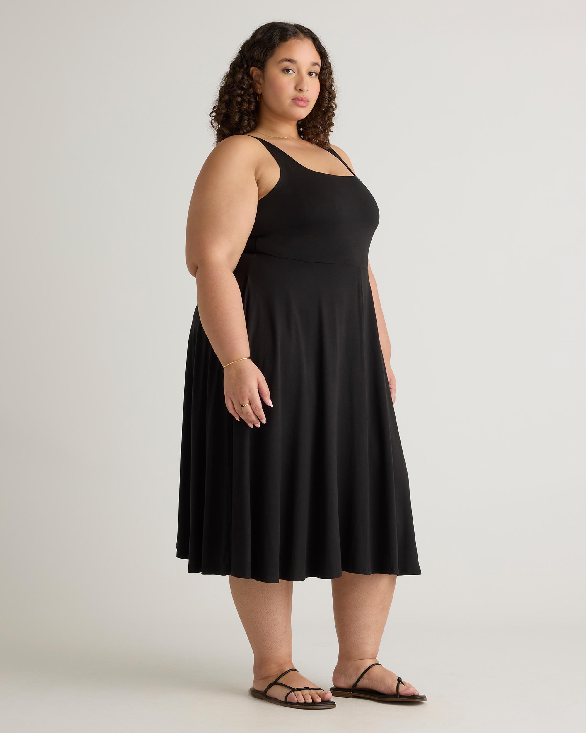 Quince | Women's Tencel Jersey Fit & Flare Dress Product Image